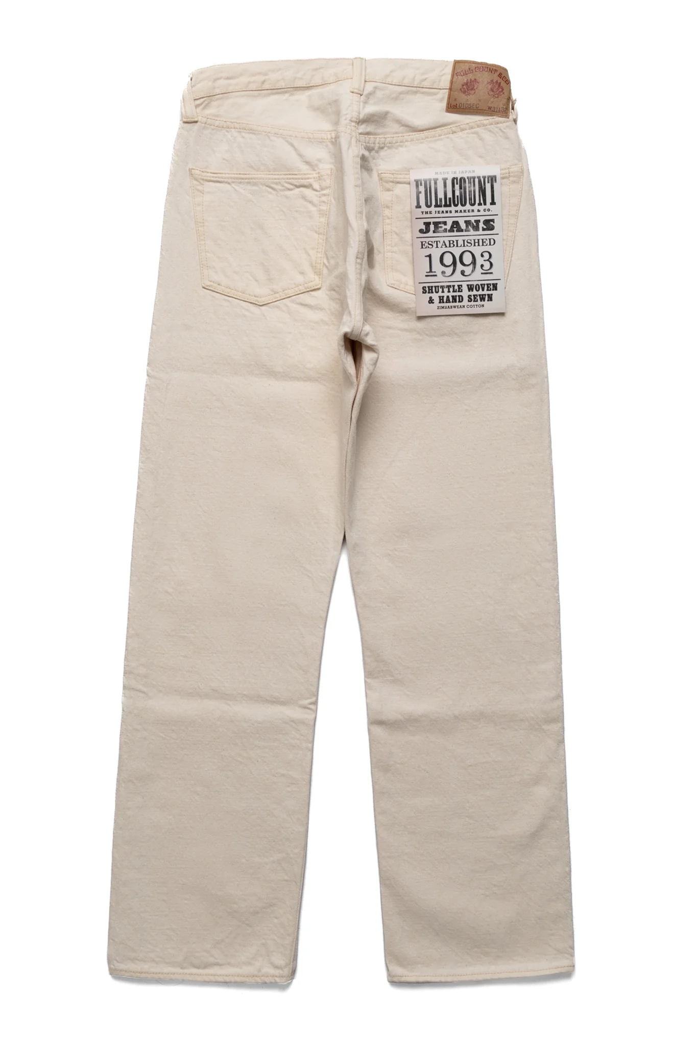 0105EC Wide Straight Ecru