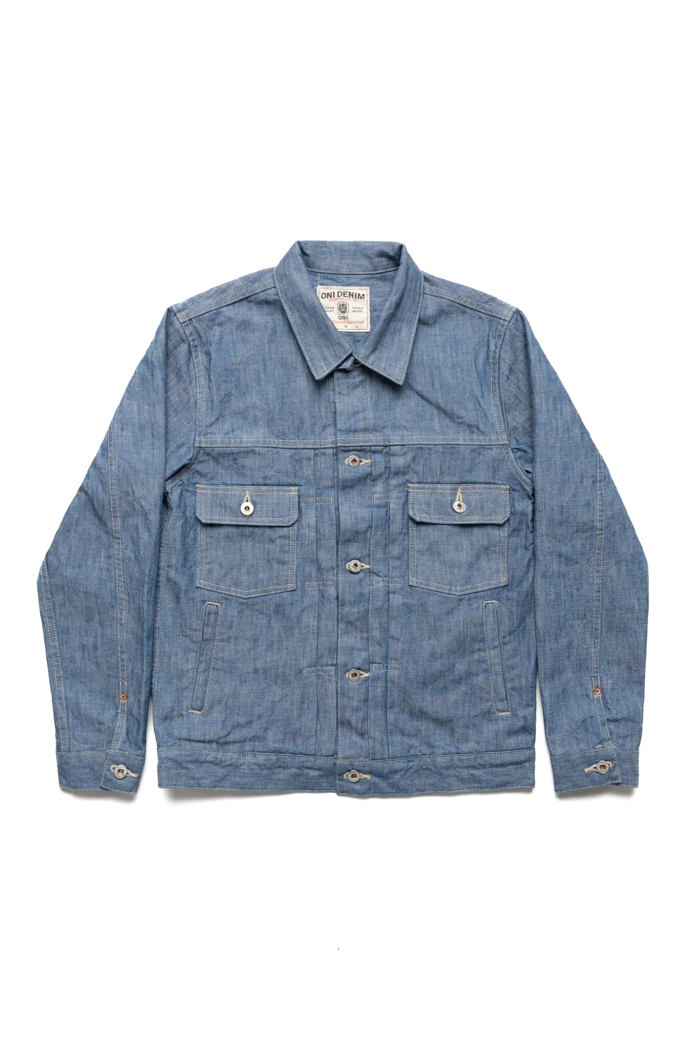 02516P-SHVCH 13oz Super Heavy Chambray Type ll Jacket With Warm Pocket