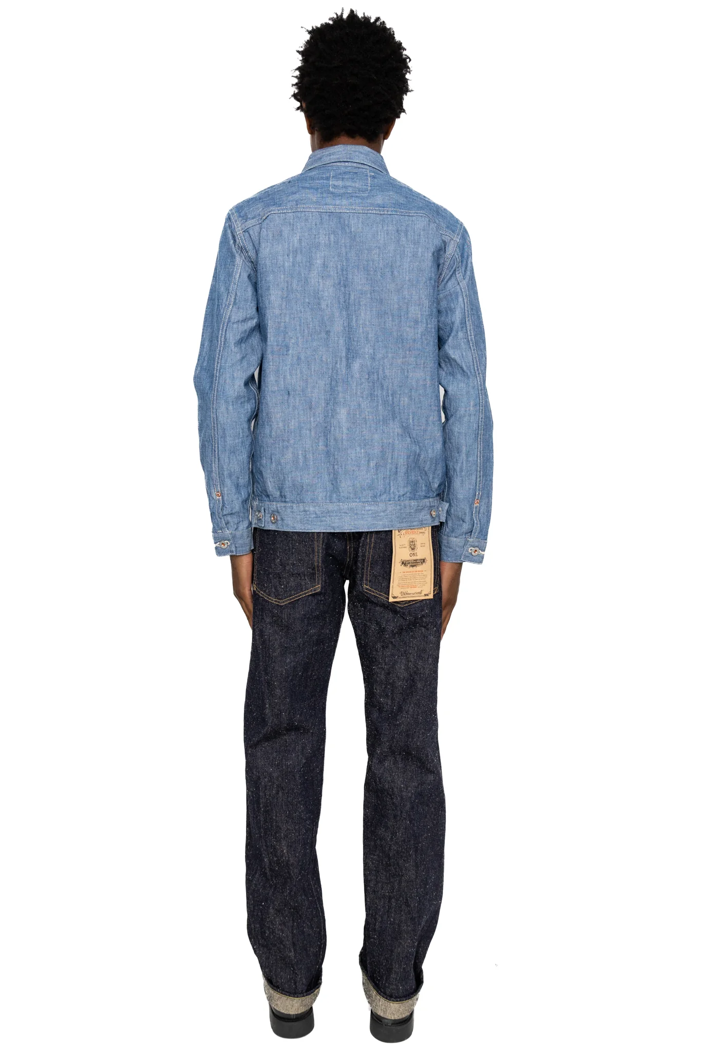 02516P-SHVCH 13oz Super Heavy Chambray Type ll Jacket With Warm Pocket - Image 5