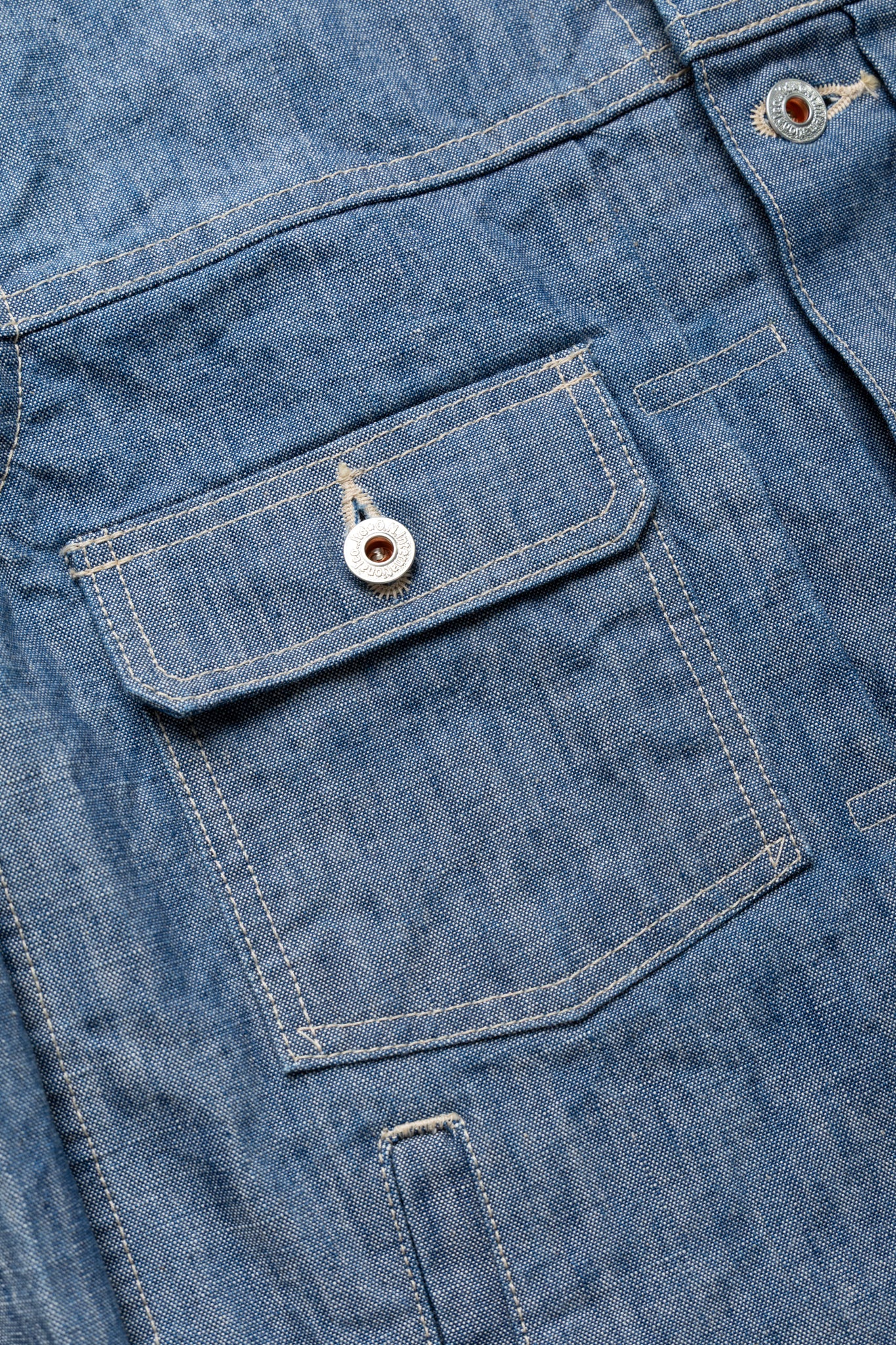 02516P-SHVCH 13oz Super Heavy Chambray Type ll Jacket With Warm Pocket - Image 7