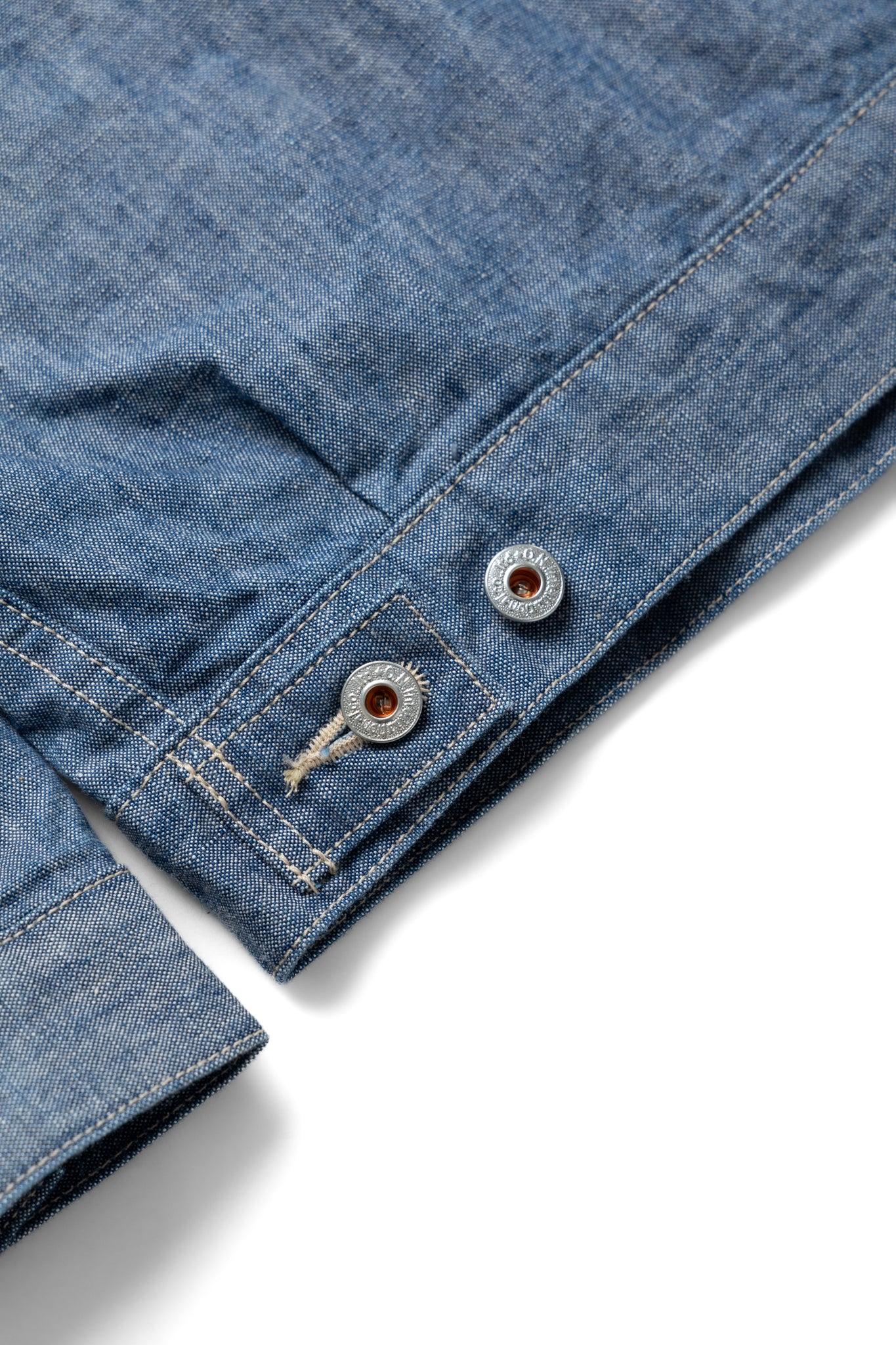 02516P-SHVCH 13oz Super Heavy Chambray Type ll Jacket With Warm Pocket - Image 9