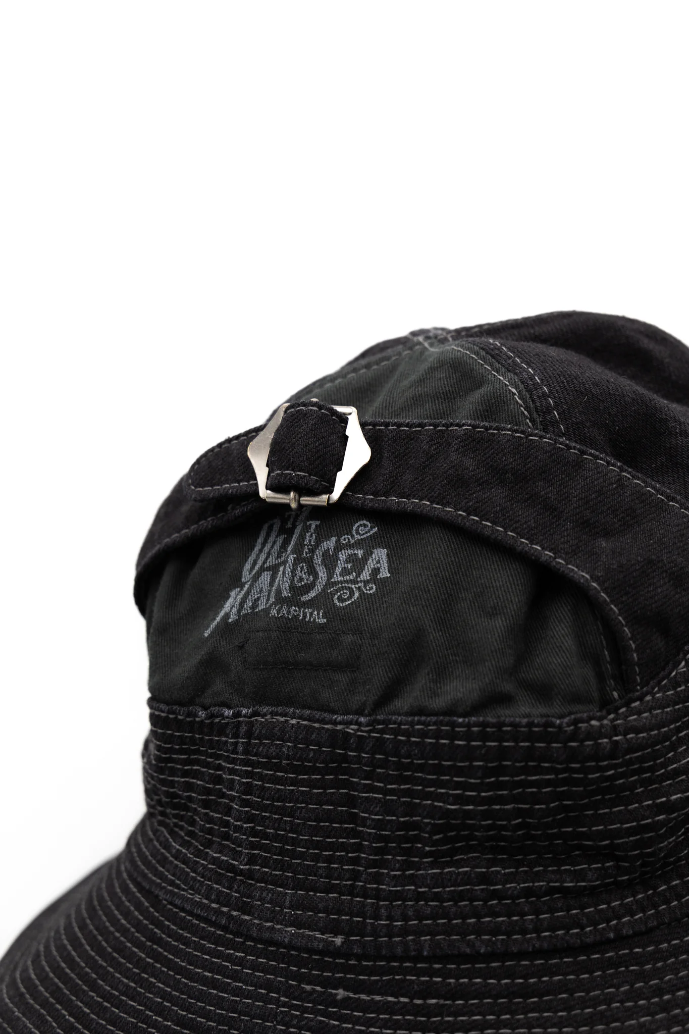 11.5oz BLKxBLK Denim THE OLD MAN AND THE SEA Hat - Image 4