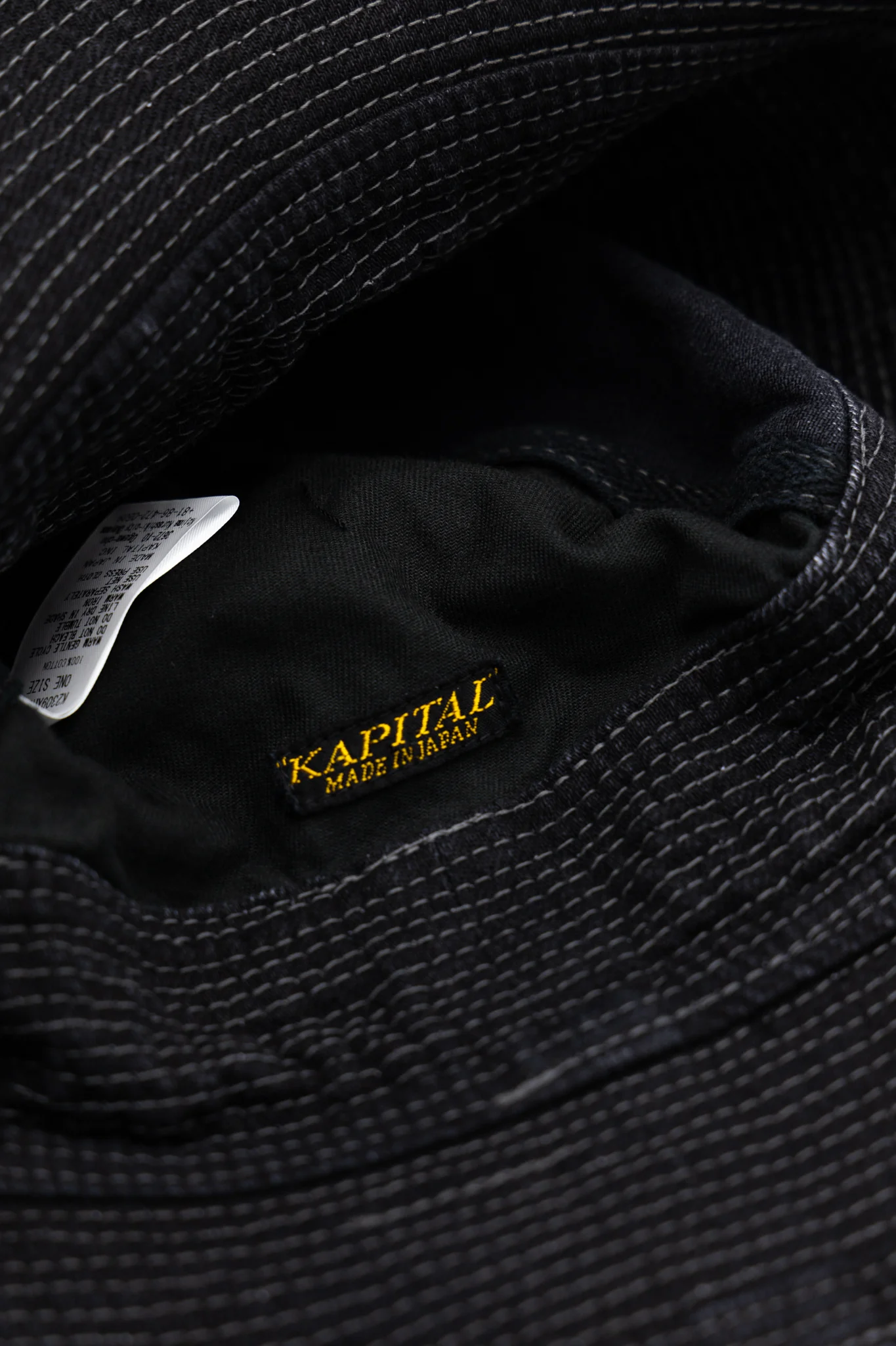 11.5oz BLKxBLK Denim THE OLD MAN AND THE SEA Hat - Image 6
