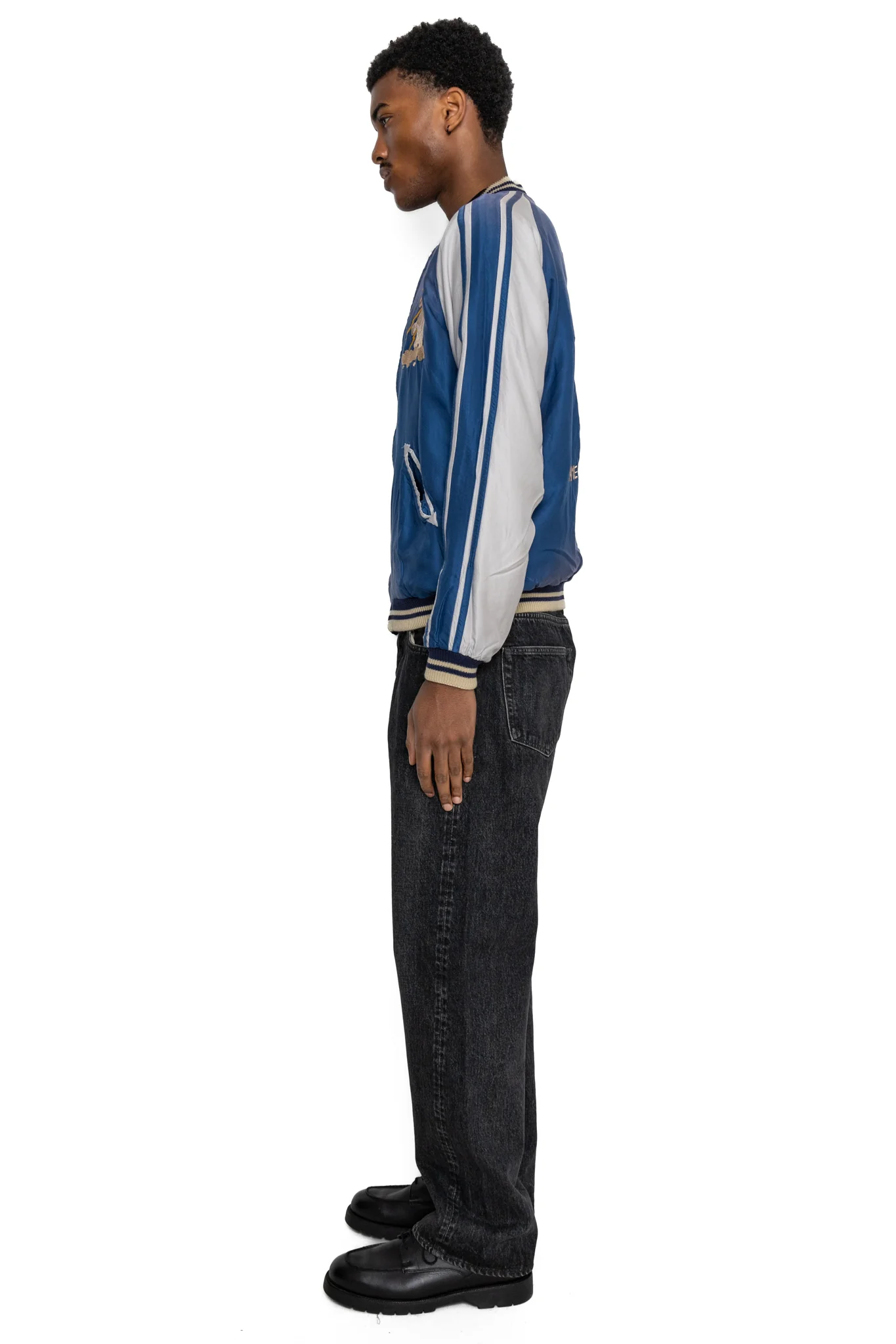 14.25oz Black Denim 1947 Model - Hard Wash - Image 5
