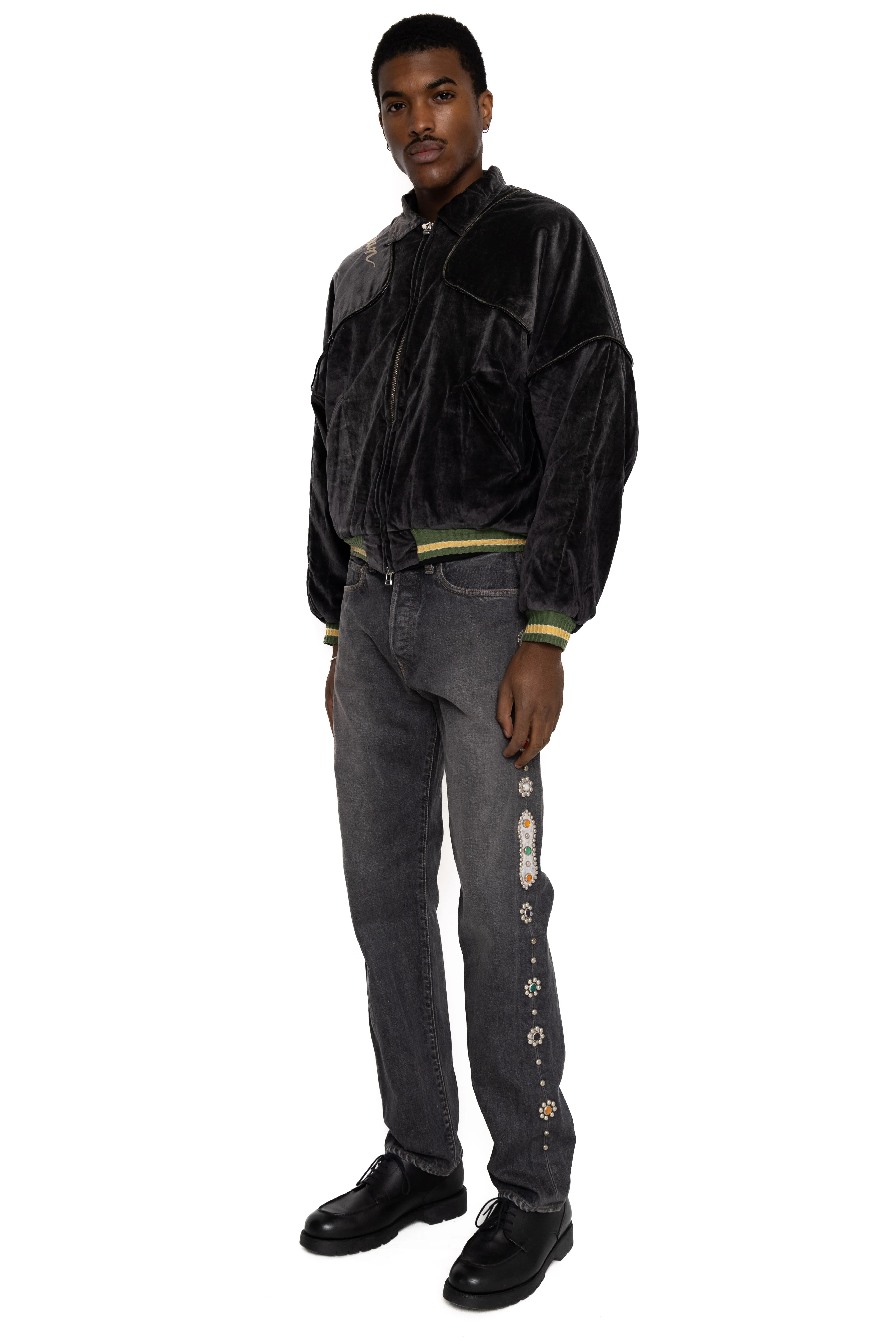 14oz BLK Denim 5P MONKEY CISCO (STUDS) - Image 2