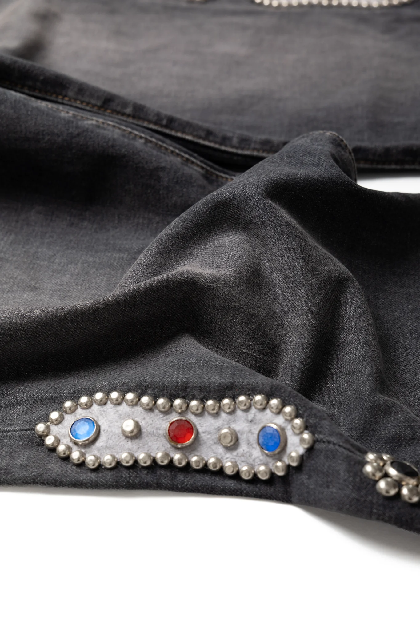14oz BLK Denim 5P MONKEY CISCO (STUDS) - Image 9