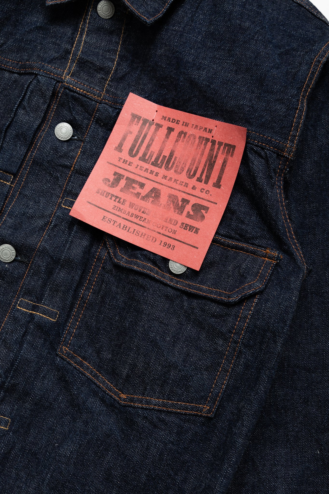 2102W Double Flap Pocket Denim Jacket - Image 7