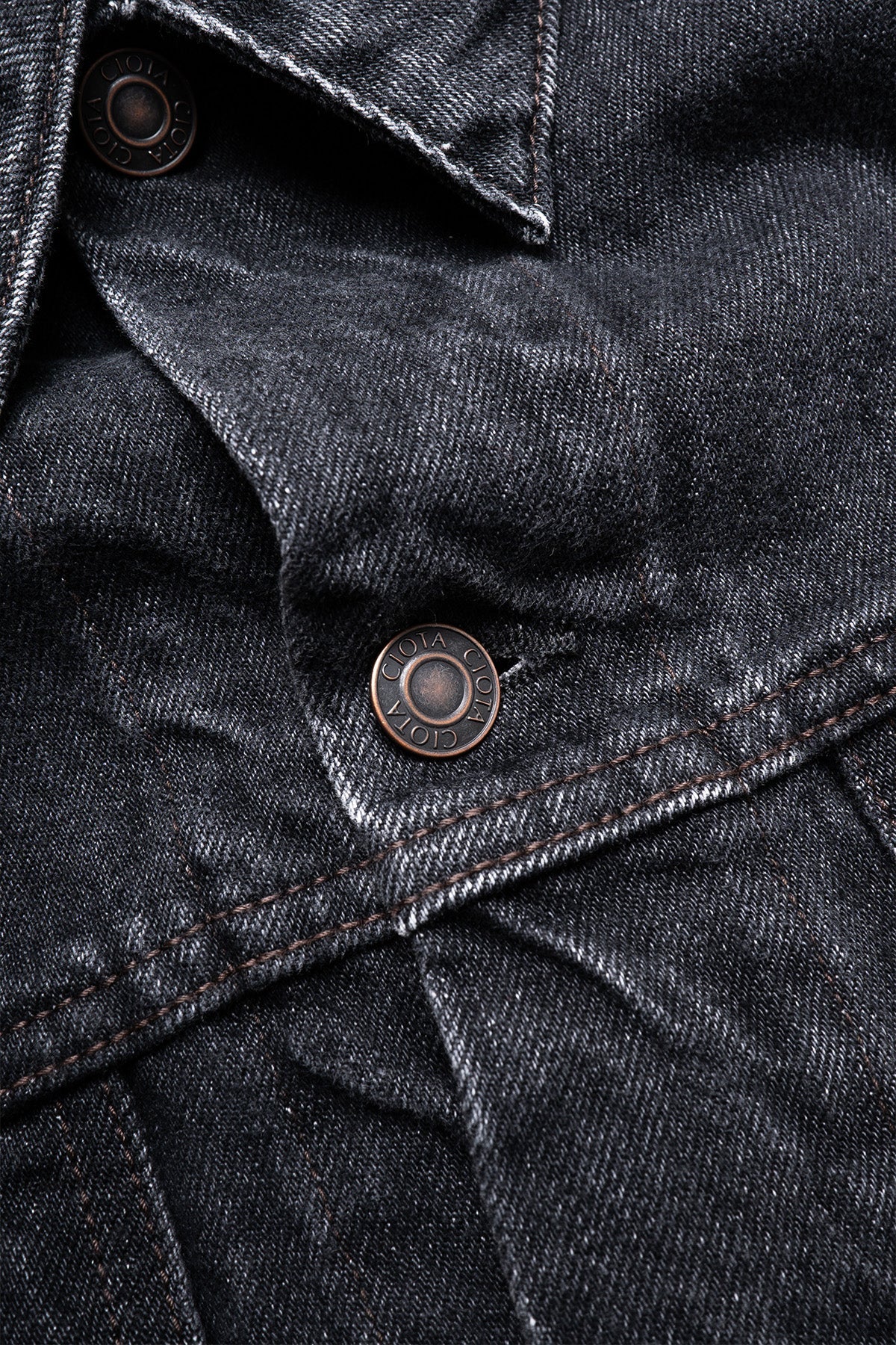 4 Pocket Denim Jacket - Medium Black - Image 4