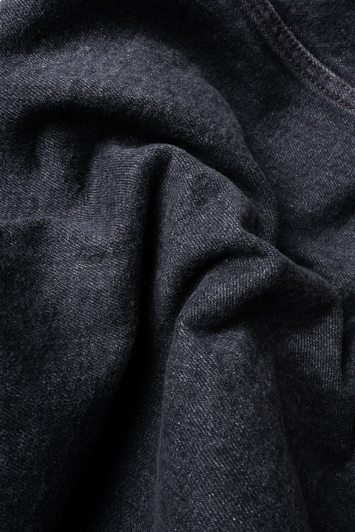 4 Pocket Denim Jacket - Medium Black - Image 6