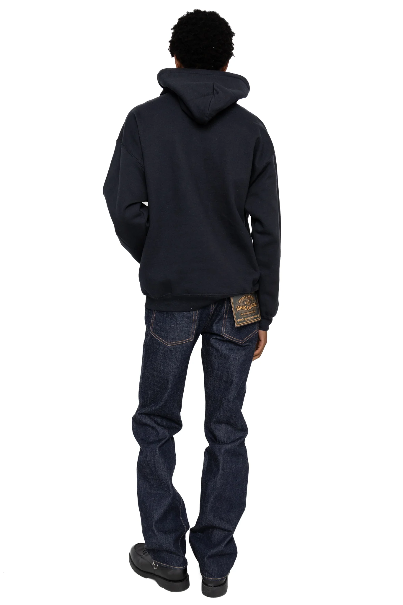Book Vendor Hoodie - Black x Ivory - Image 4