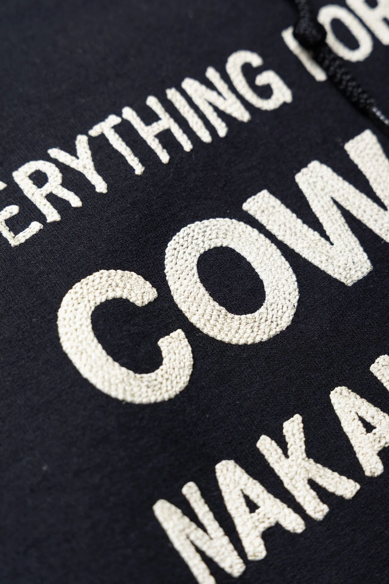 Book Vendor Hoodie - Black x Ivory - Image 6