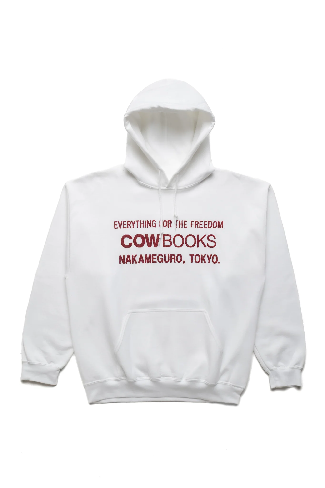 Book Vendor Hoodie - White x Red
