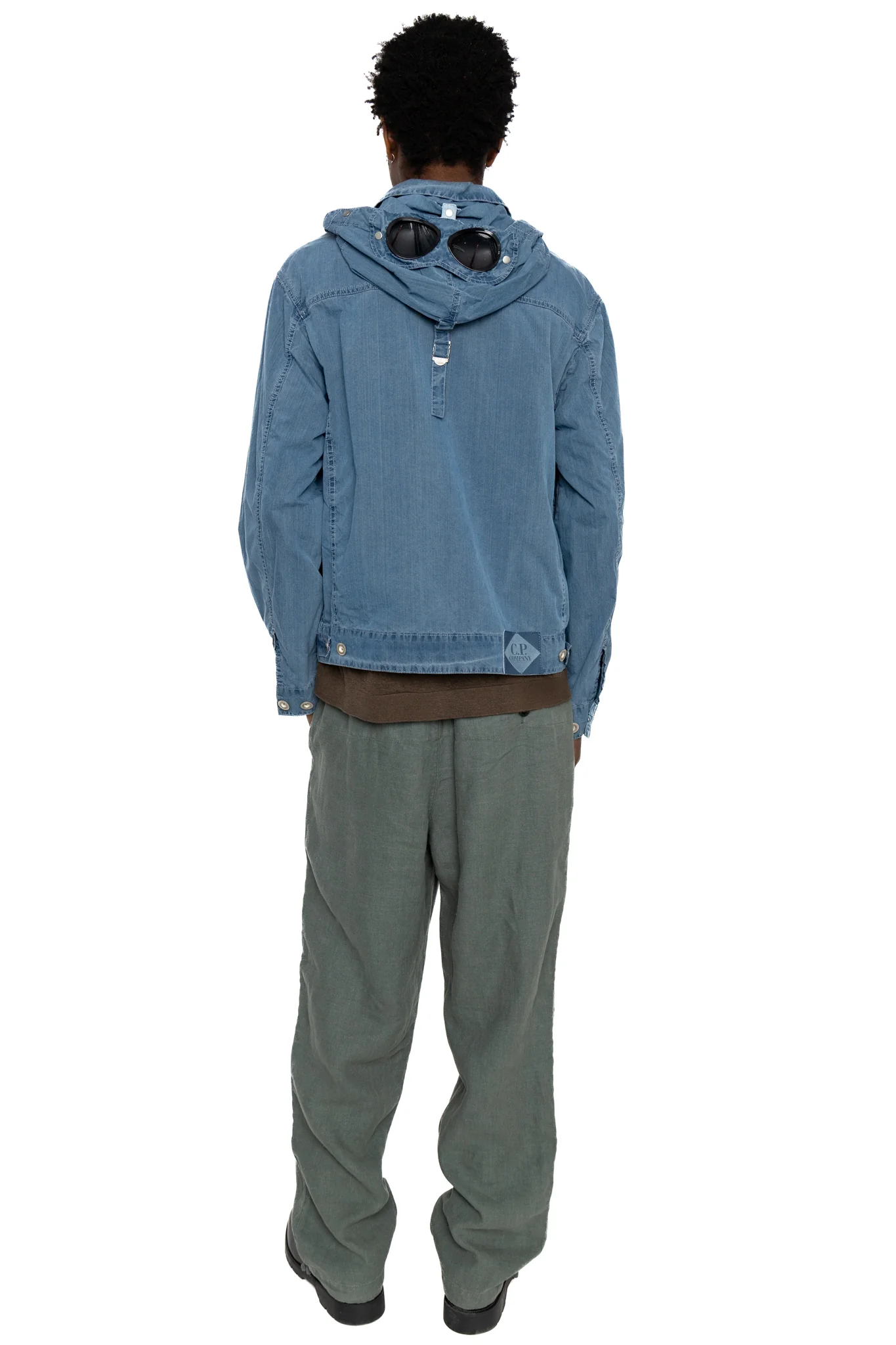 Cargo Pant In Linen Sak - Laurel Wreath - Image 5