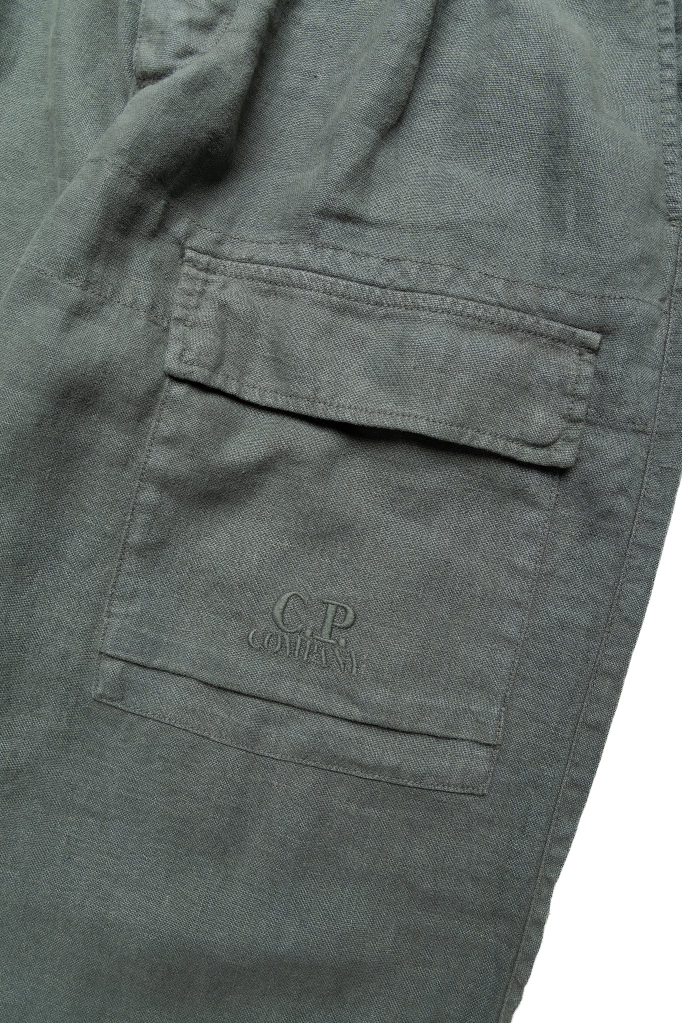 Cargo Pant In Linen Sak - Laurel Wreath - Image 7