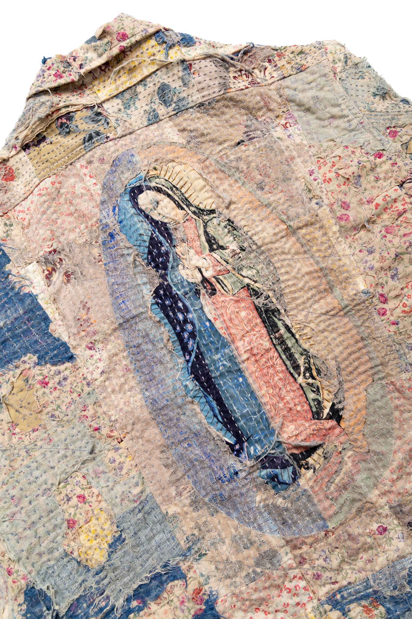 Champetre BORO ZIP UP Blouson (Virgin Mary) - Grey Beige - Image 14