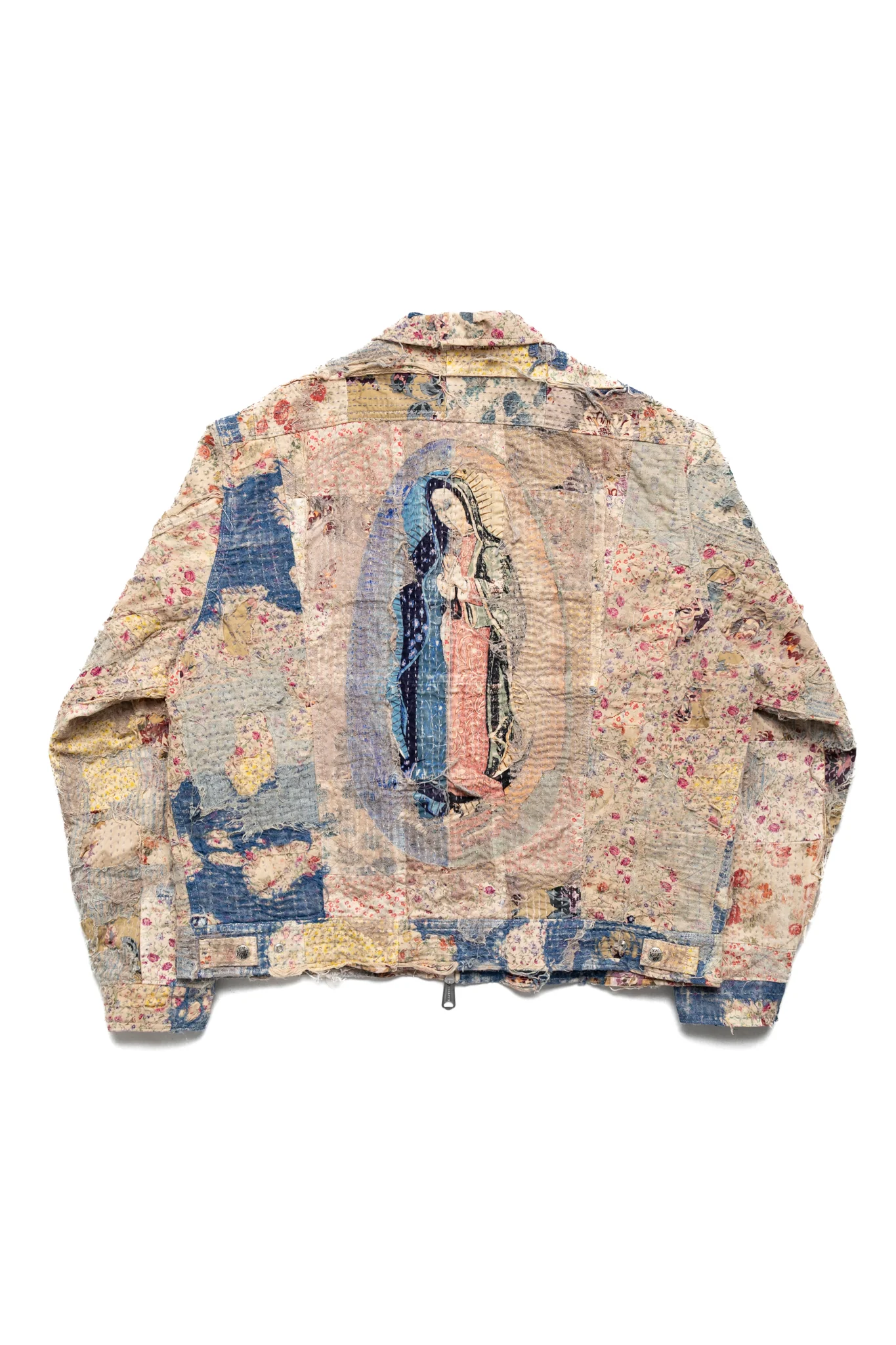 Champetre BORO ZIP UP Blouson (Virgin Mary) - Grey Beige - Image 2