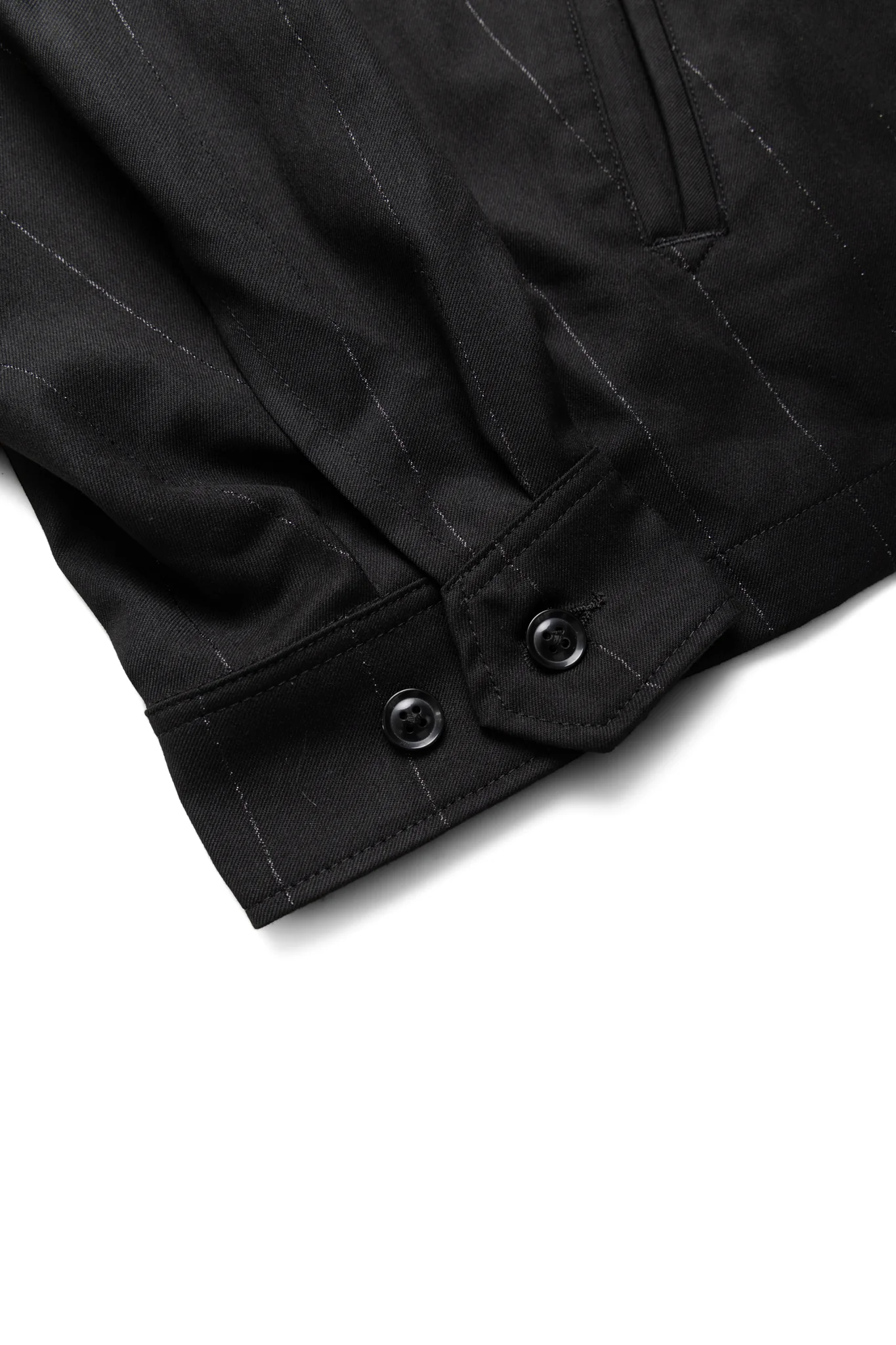 Claigton Jacket Polyester Lurex Stripe - Black - Image 9