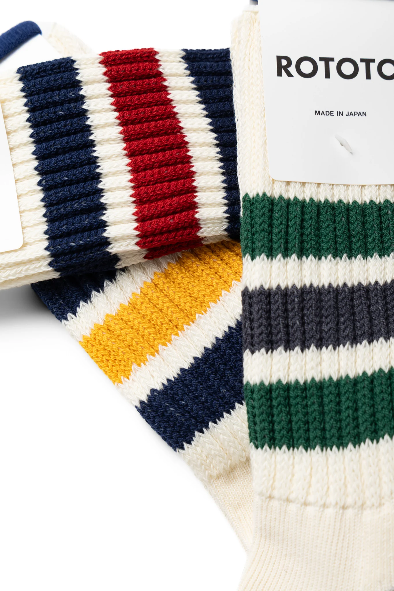 Coarse Ribbed Old School Crew Socks - Image 2