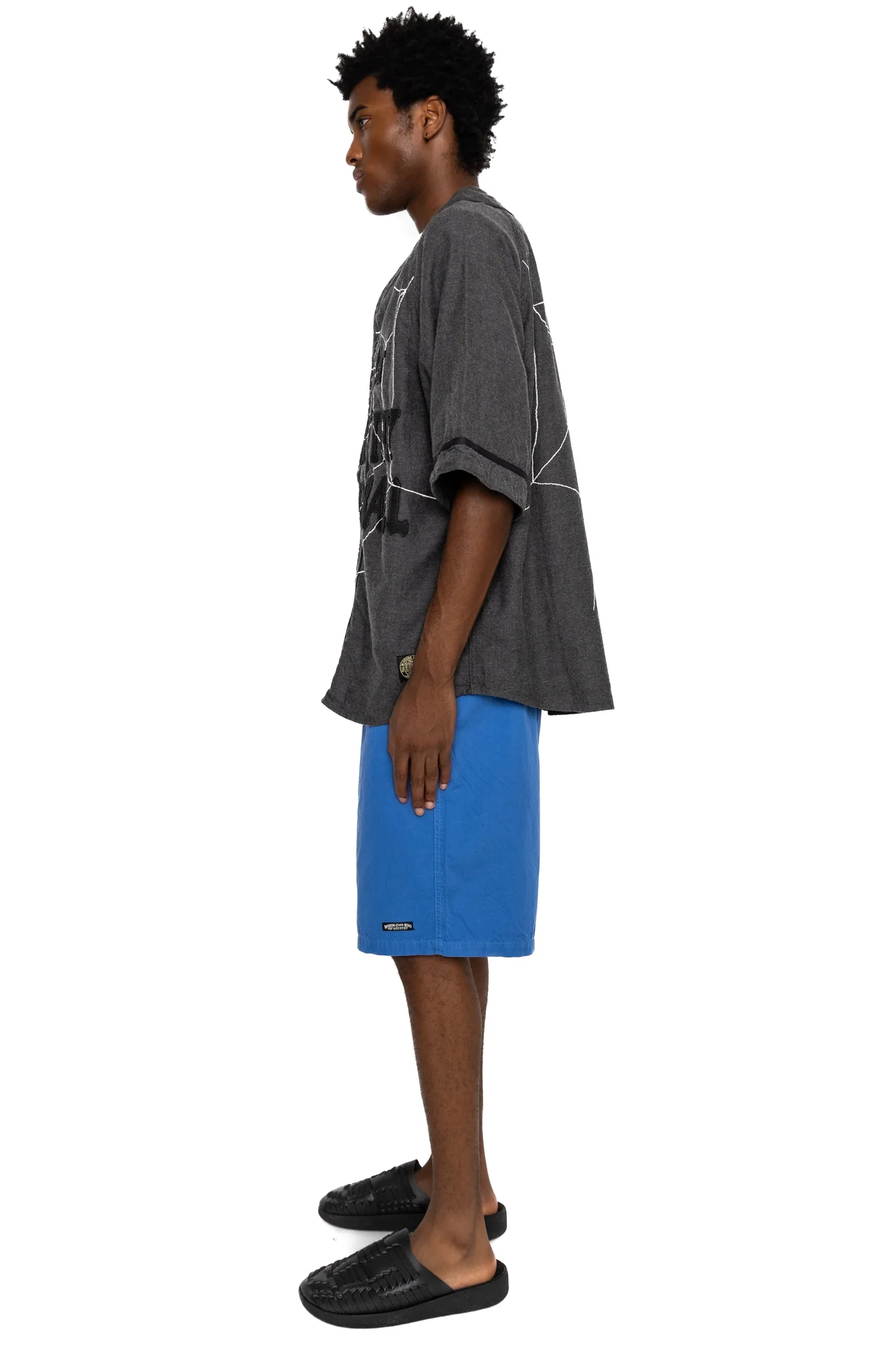 Combed Burberry EASY Shorts - Blue - Image 4
