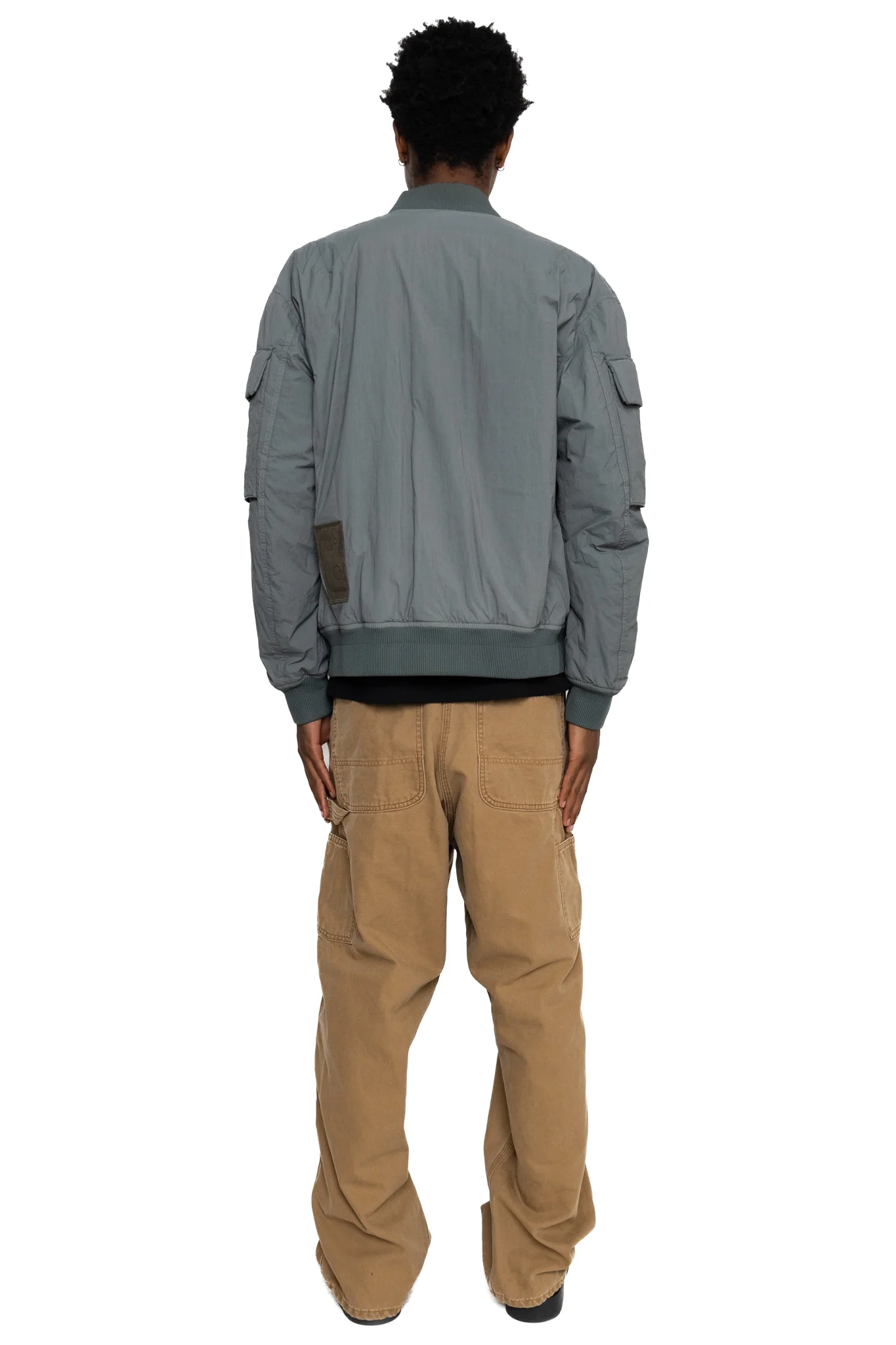 Dad's Fit Oxford Painter Pants - Brown - Image 5