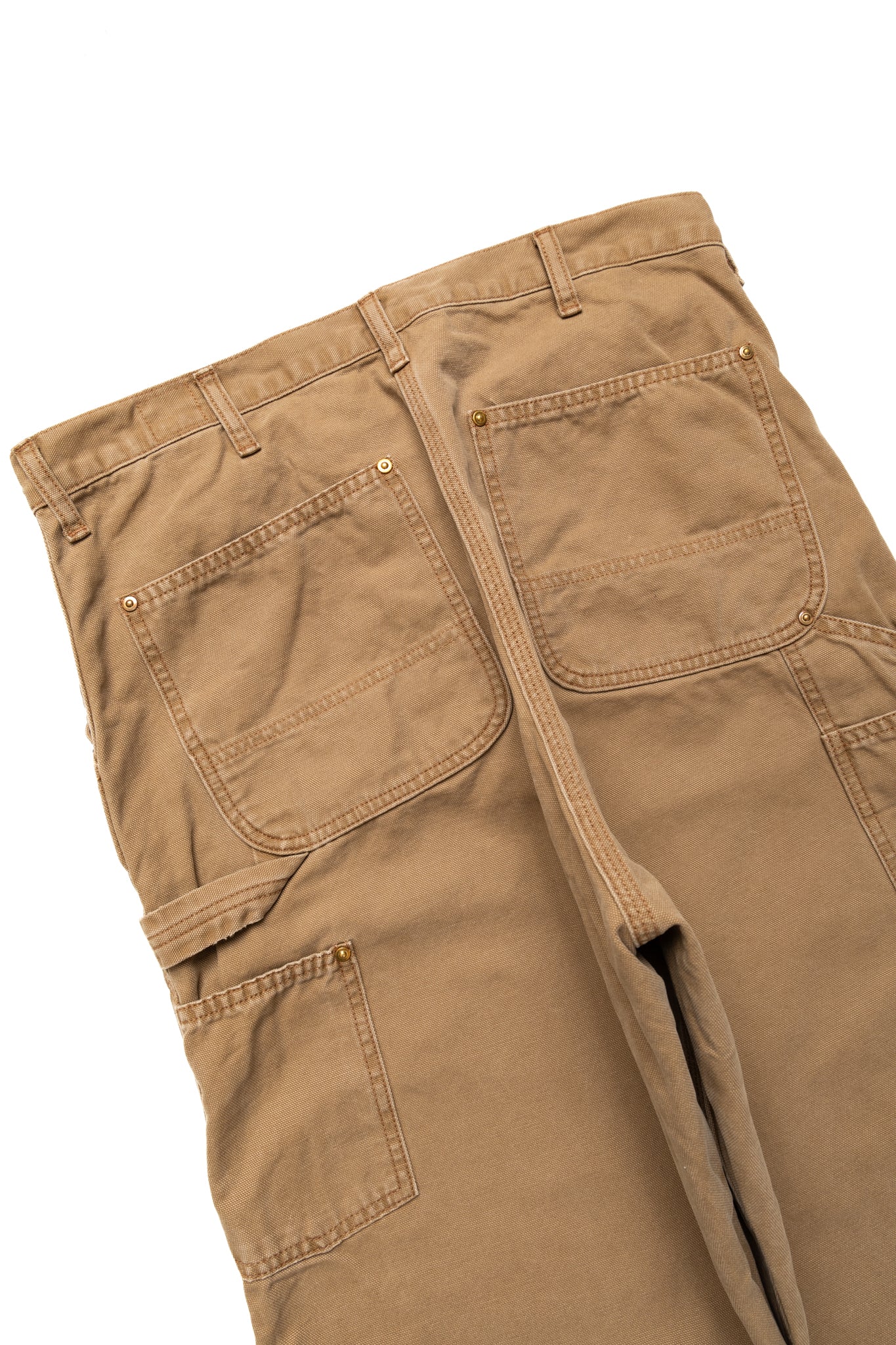Dad's Fit Oxford Painter Pants - Brown - Image 7