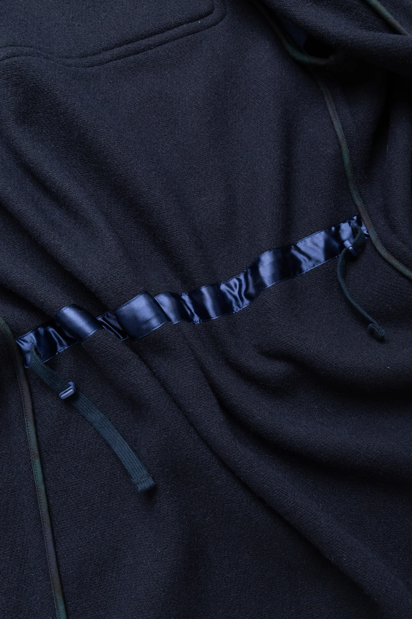 Duffle Coat Herringbone - Navy - Image 11