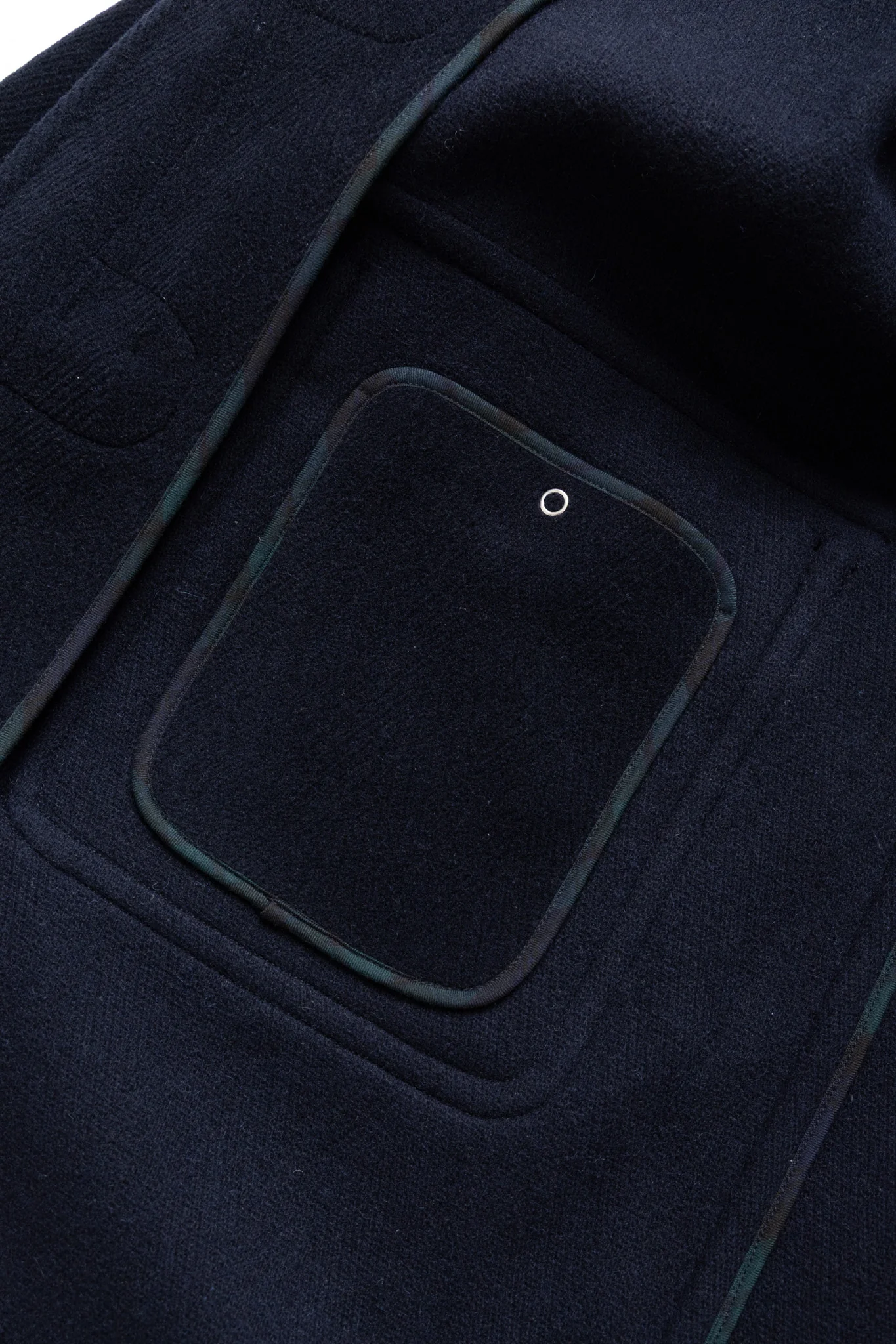 Duffle Coat Herringbone - Navy - Image 13