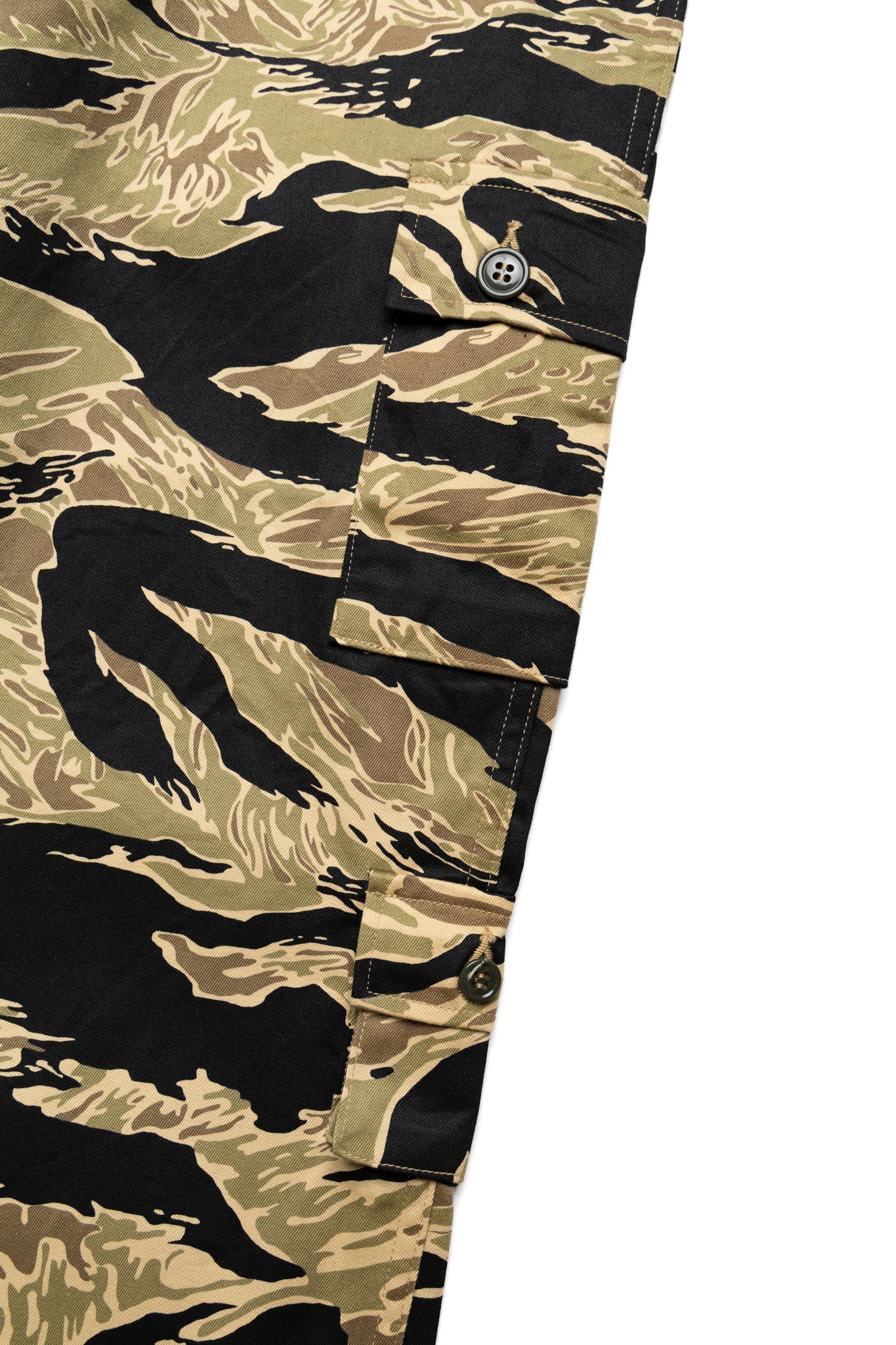 Gold Tiger Pattern Trousers Short Length - Image 7