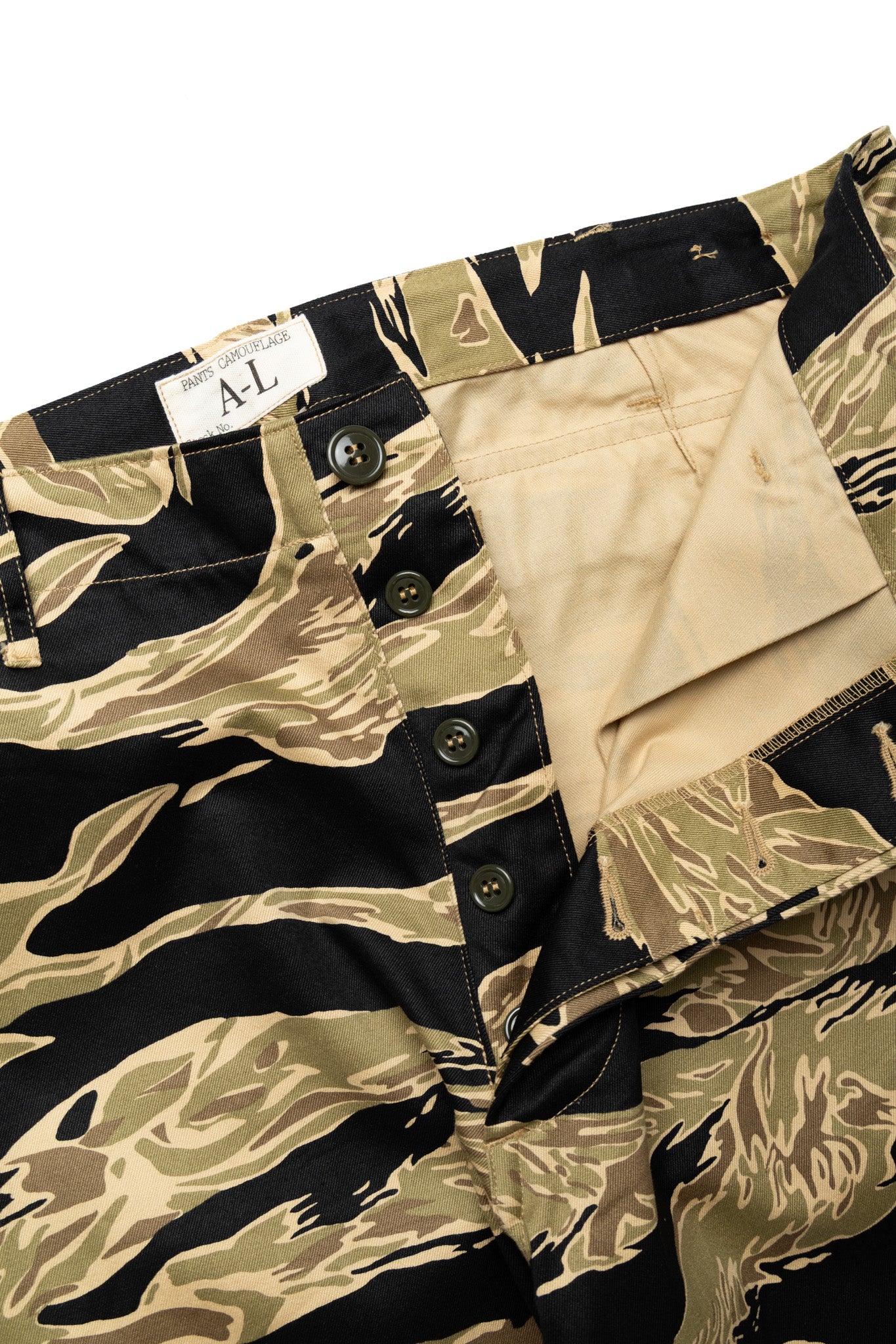 Gold Tiger Pattern Trousers Short Length - Image 8