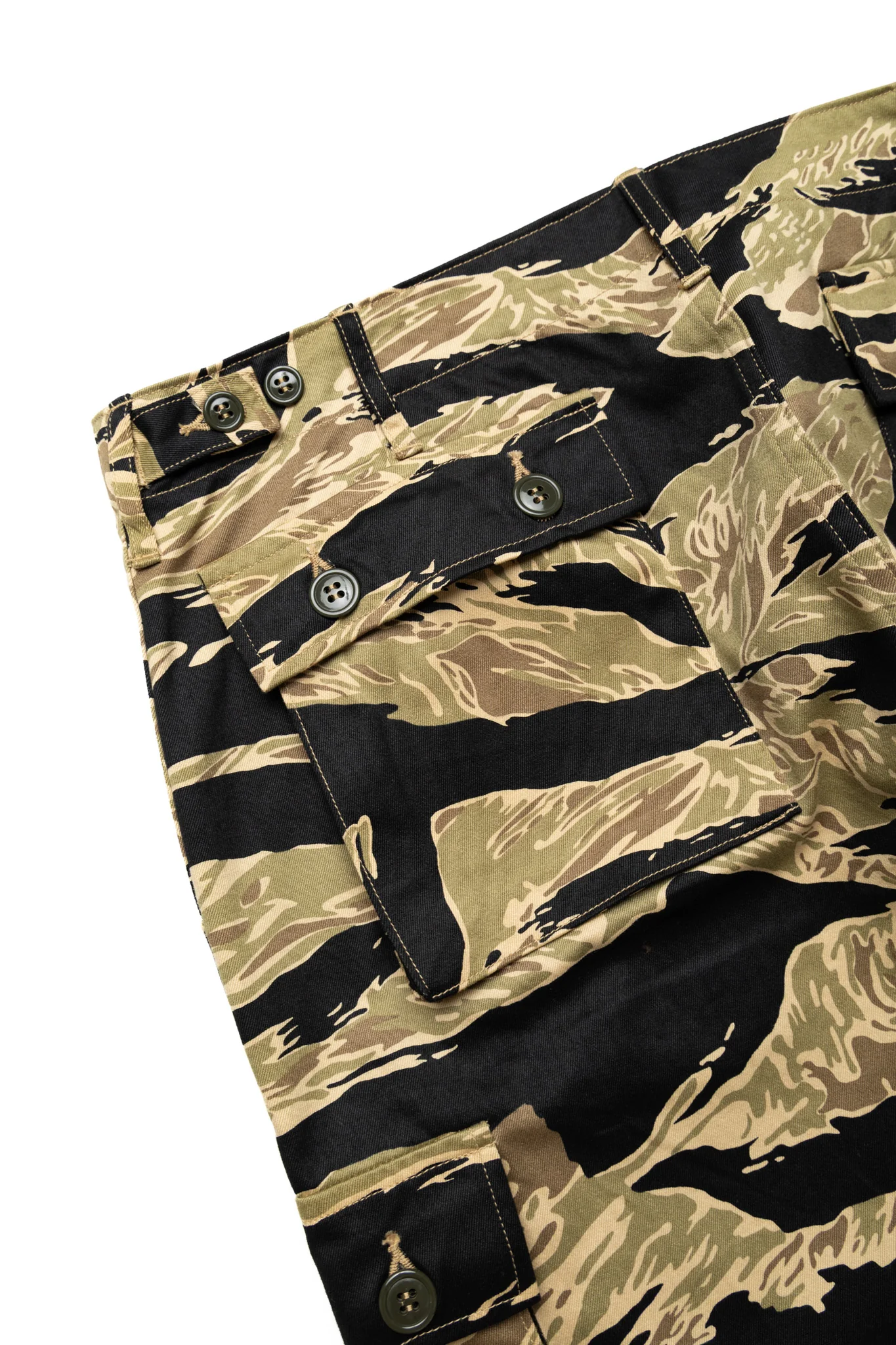 Gold Tiger Pattern Trousers Short Length - Image 9