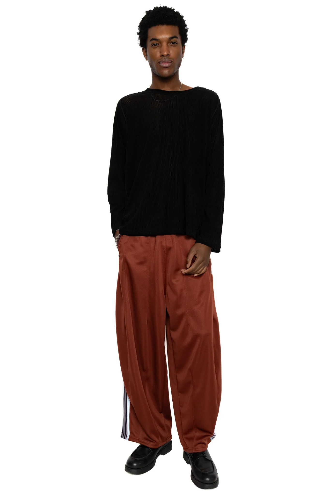 H.D. Track Pant Poly Smooth - Rust - Image 2