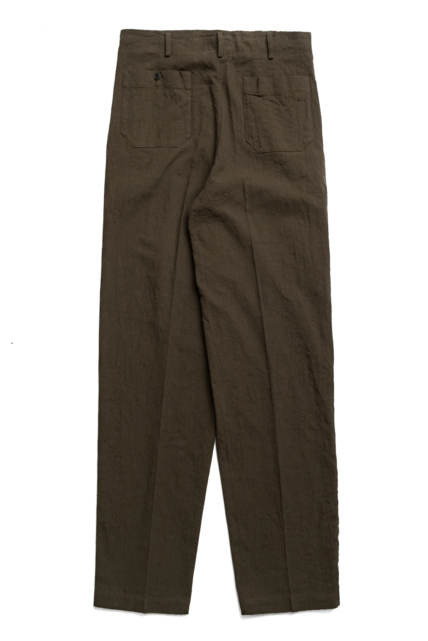 Hollywood Top Trouser Slub Cloth - Olive - Image 3