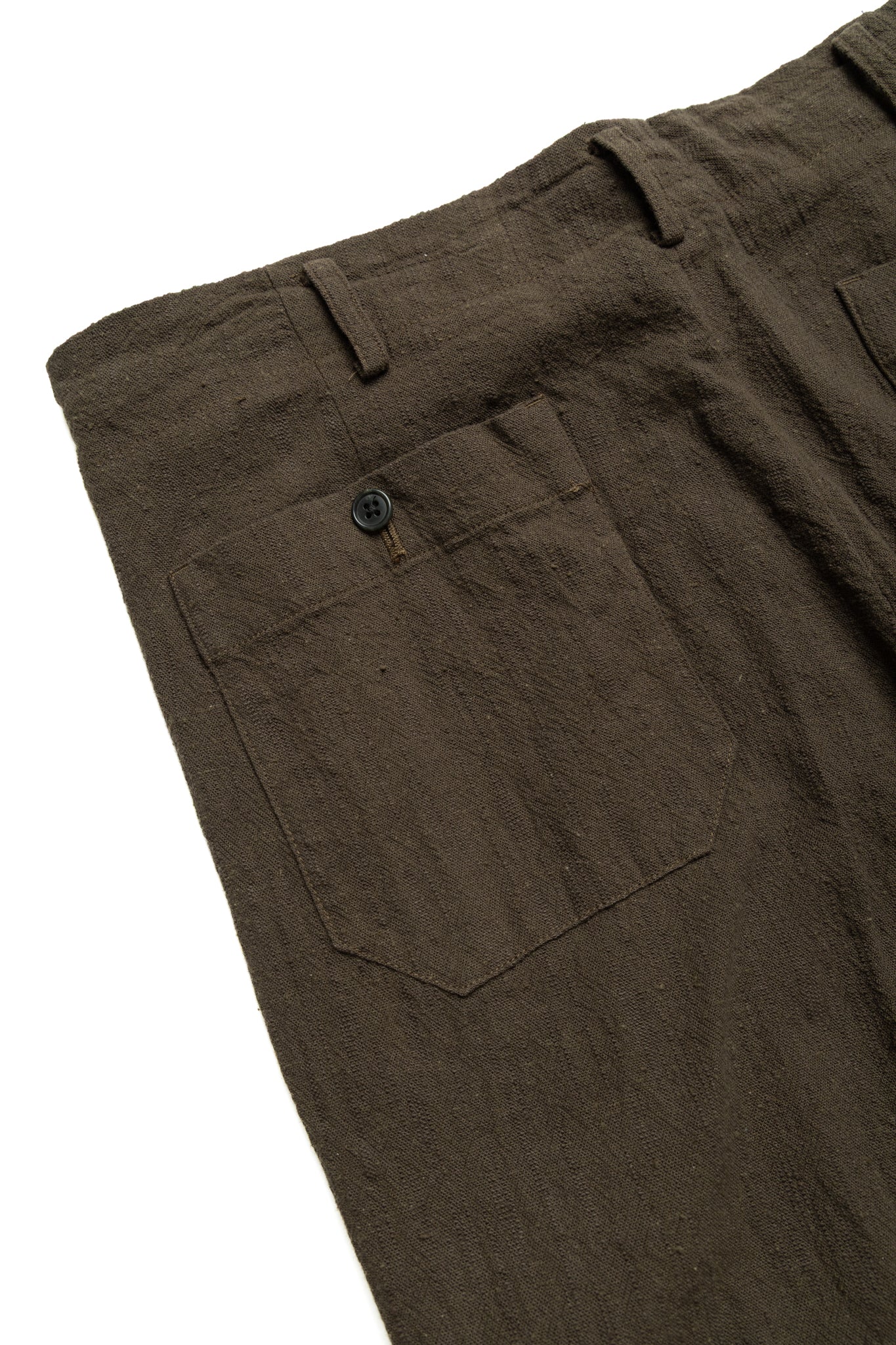 Hollywood Top Trouser Slub Cloth - Olive - Image 8