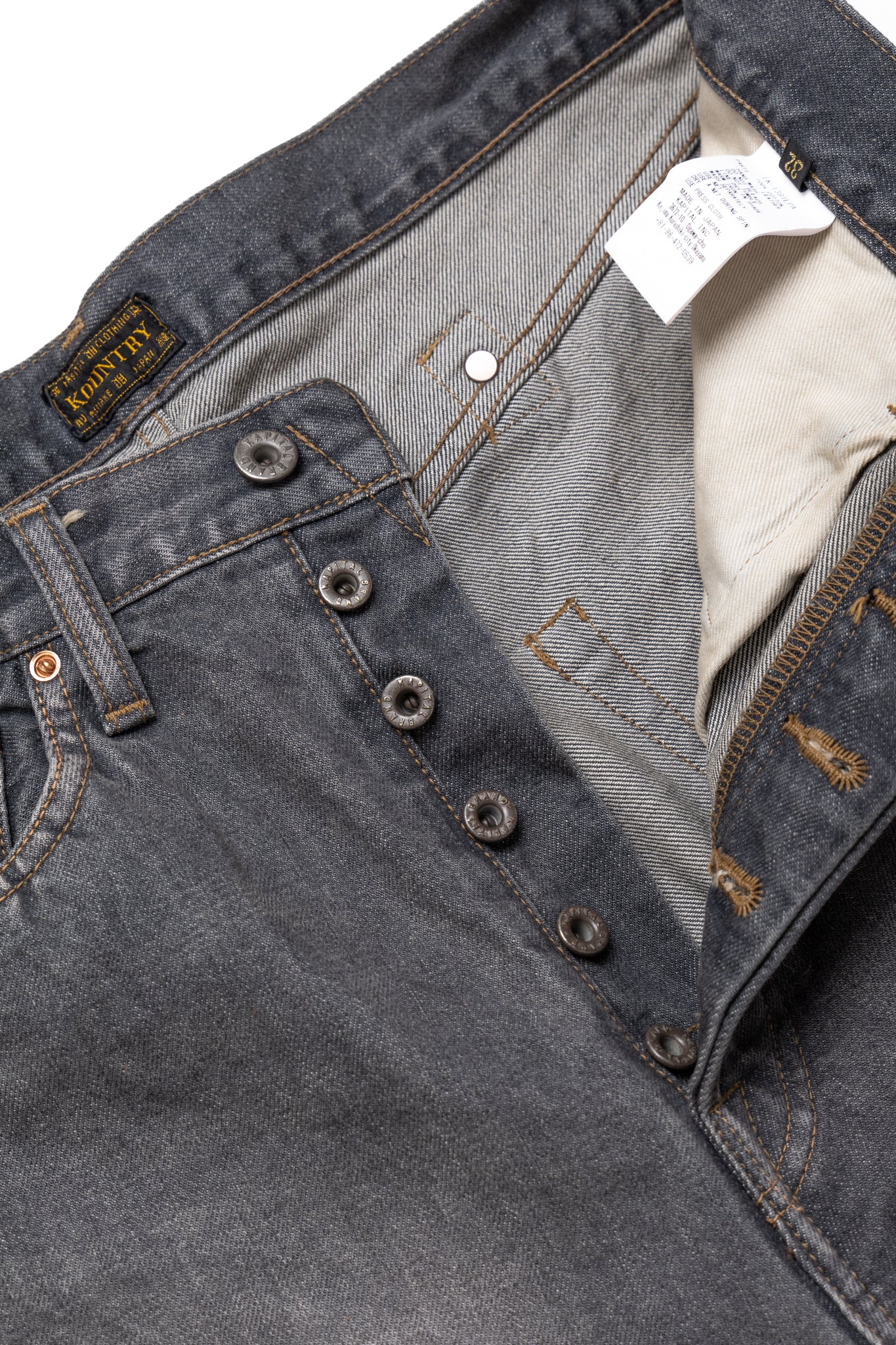 14oz Black Denim MEXICAN TUXEDO 5P OKAGILLY - Image 13
