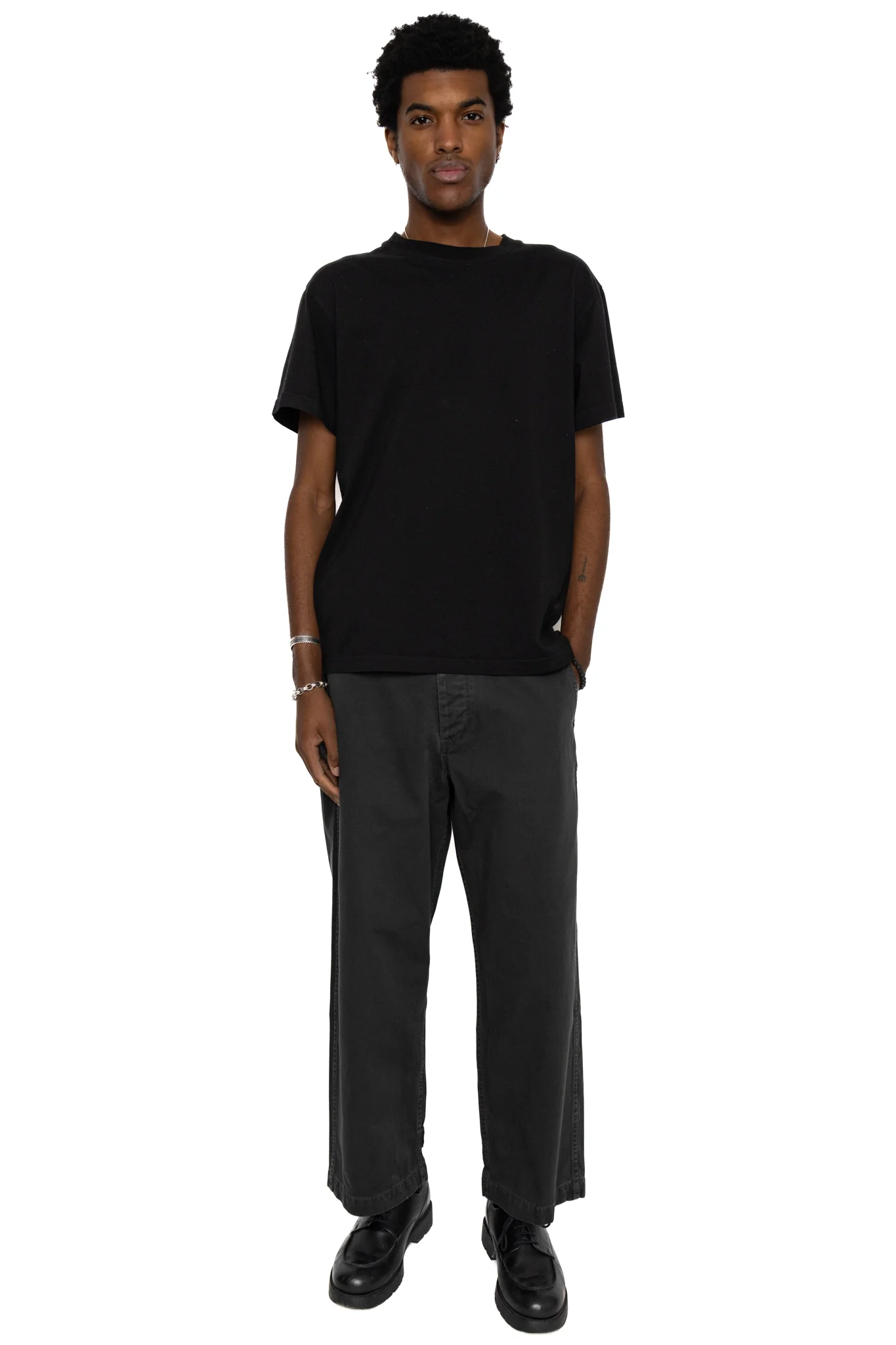 M43 Field Trousers Fullcount x BiG Exclusive - Garment Dyed Black - Image 2