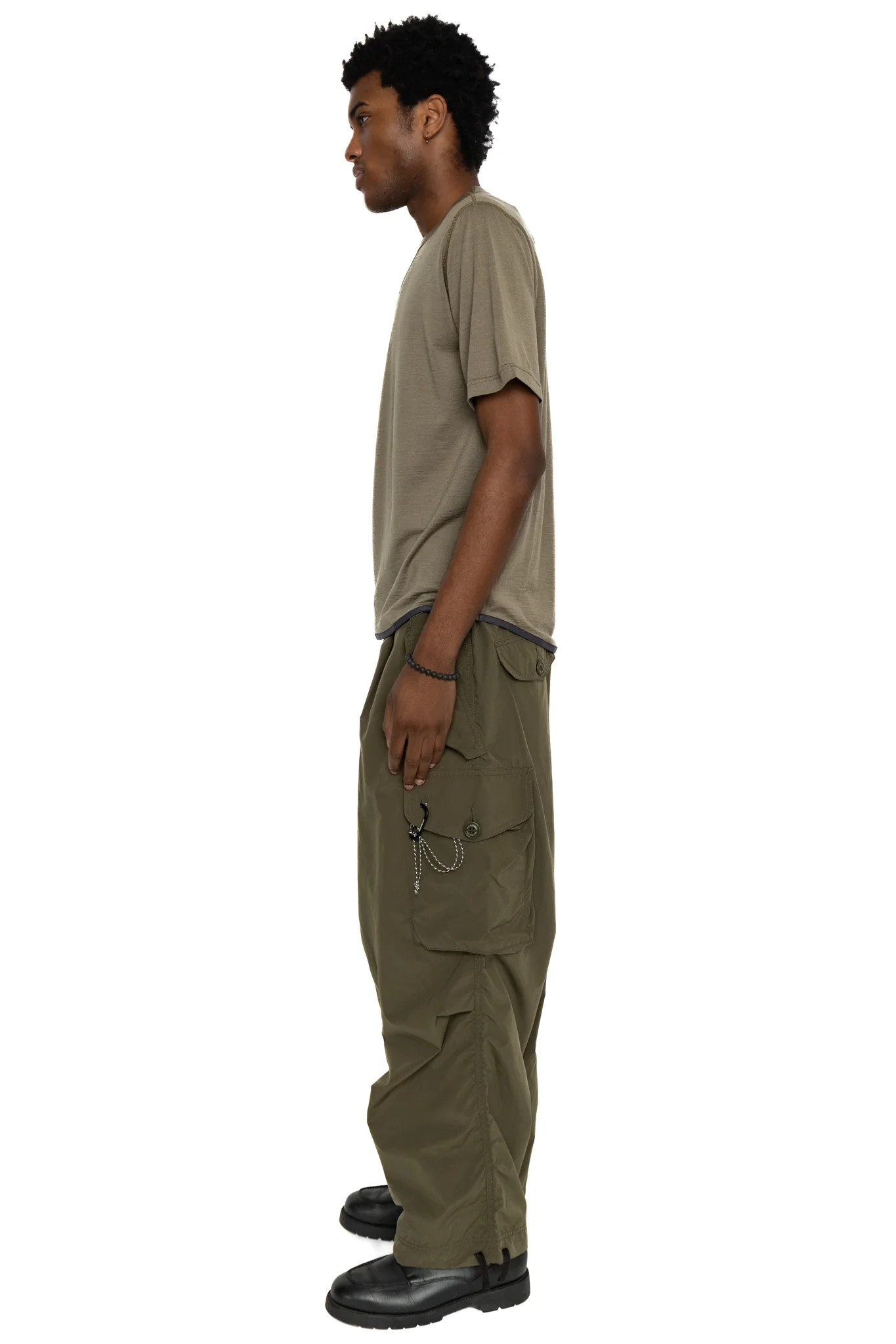 Merino Base SS T - Khaki - Image 4
