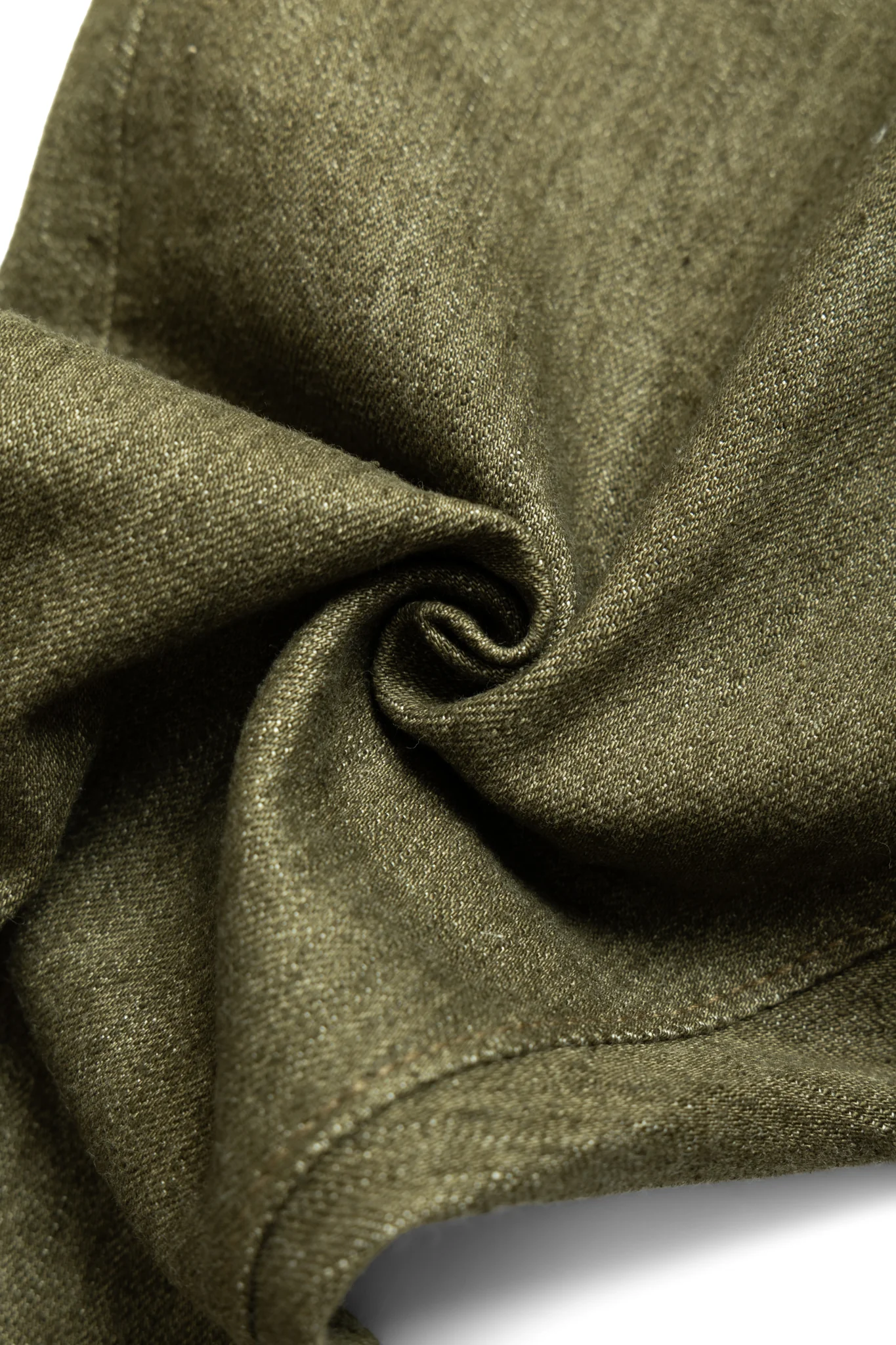 OL-14oz-019 14oz Olive Selvedge Denim Relax Tapered - Image 13