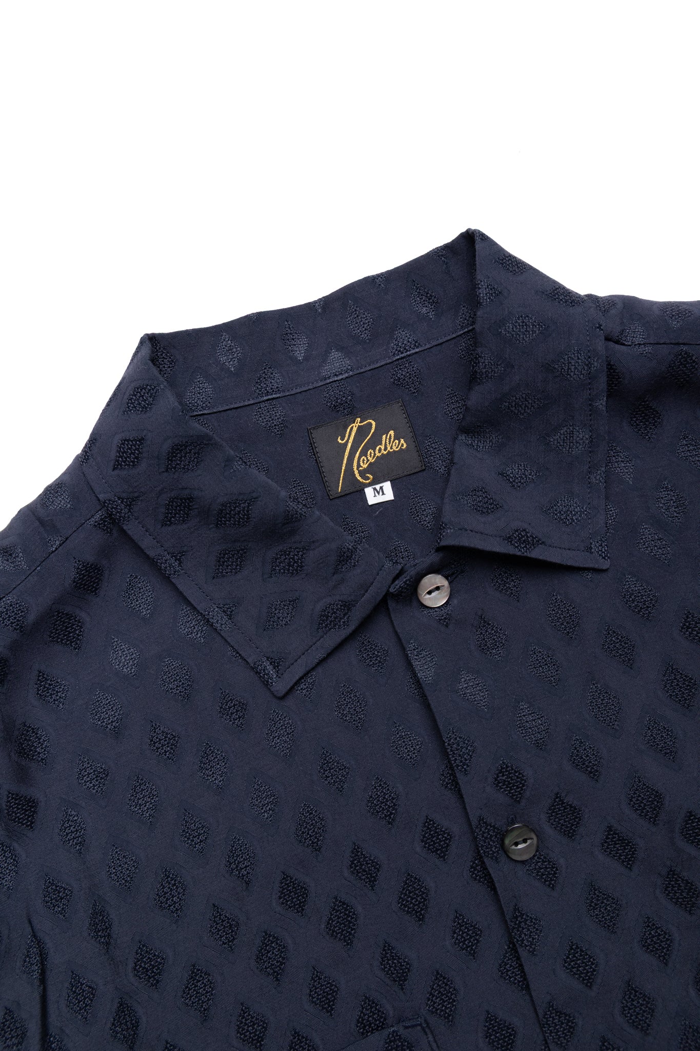 One-Up Shirt Diamond Mesh Jacquard - Navy - Image 5