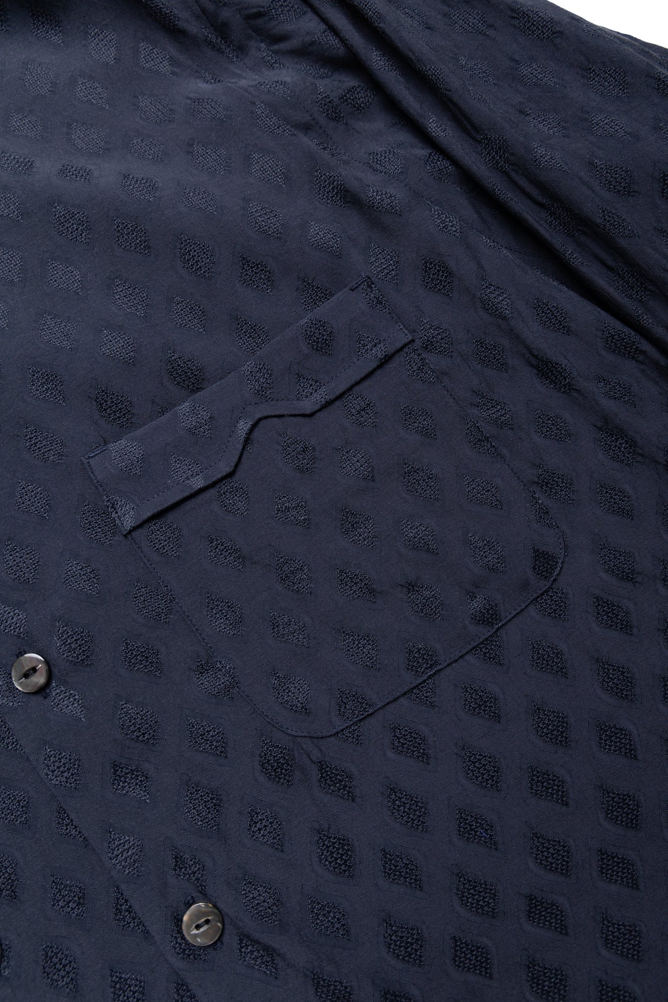 One-Up Shirt Diamond Mesh Jacquard - Navy - Image 6