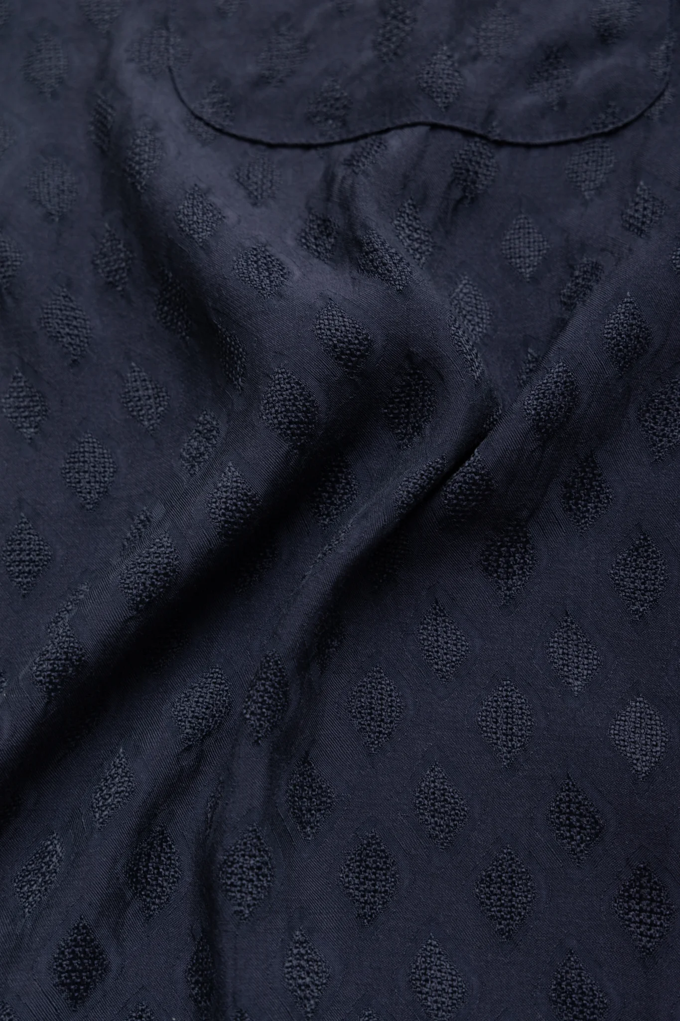 One-Up Shirt Diamond Mesh Jacquard - Navy - Image 9