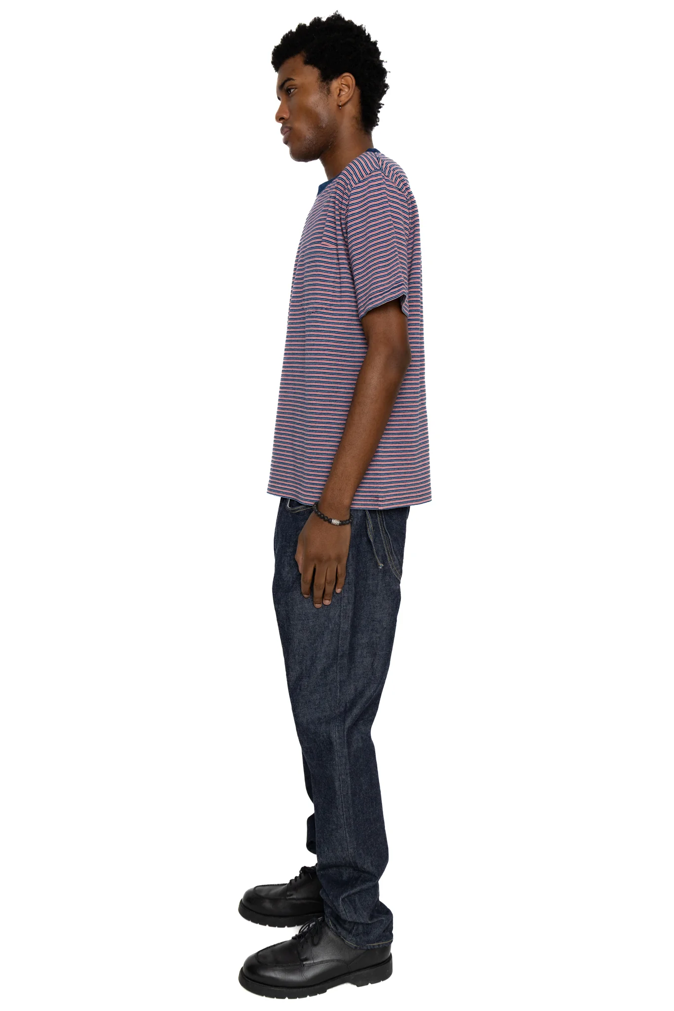 Pocket Tee Indigo Stripe - Red - Image 3