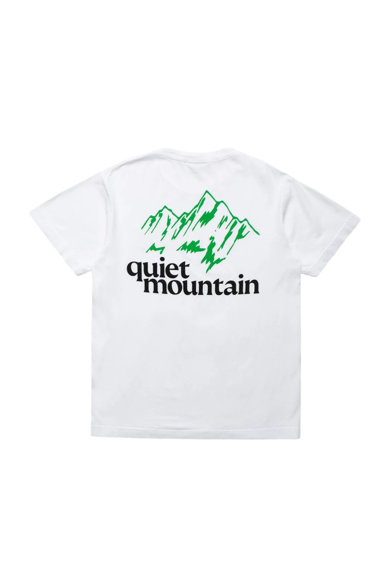 quiet mountain cafe Logo Tee - White - Image 2