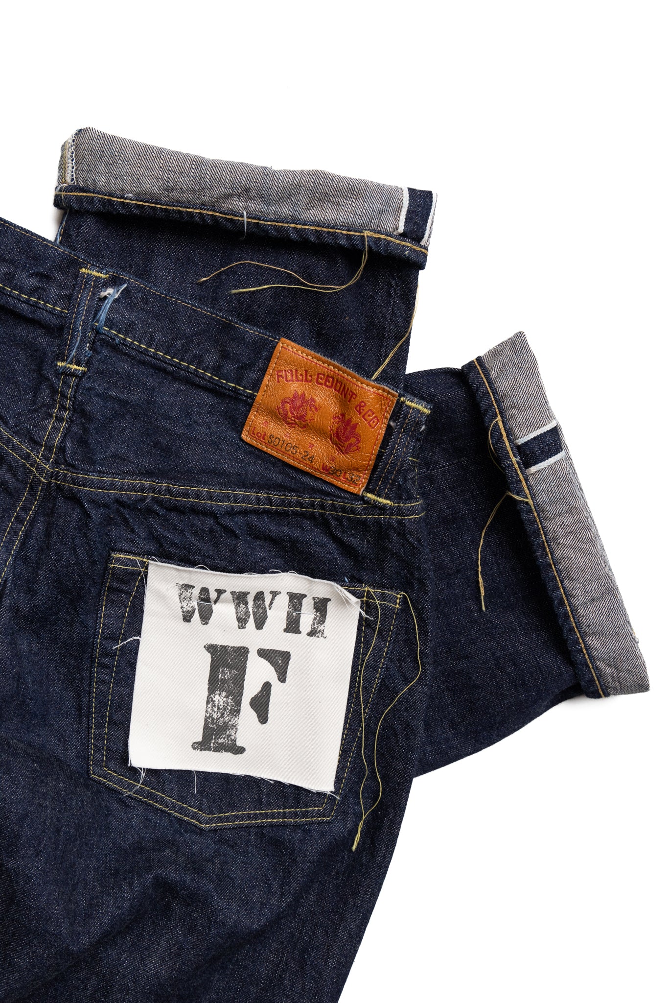 S0105W-24 WWll Model Brown Cotton Denim Pants - Image 14