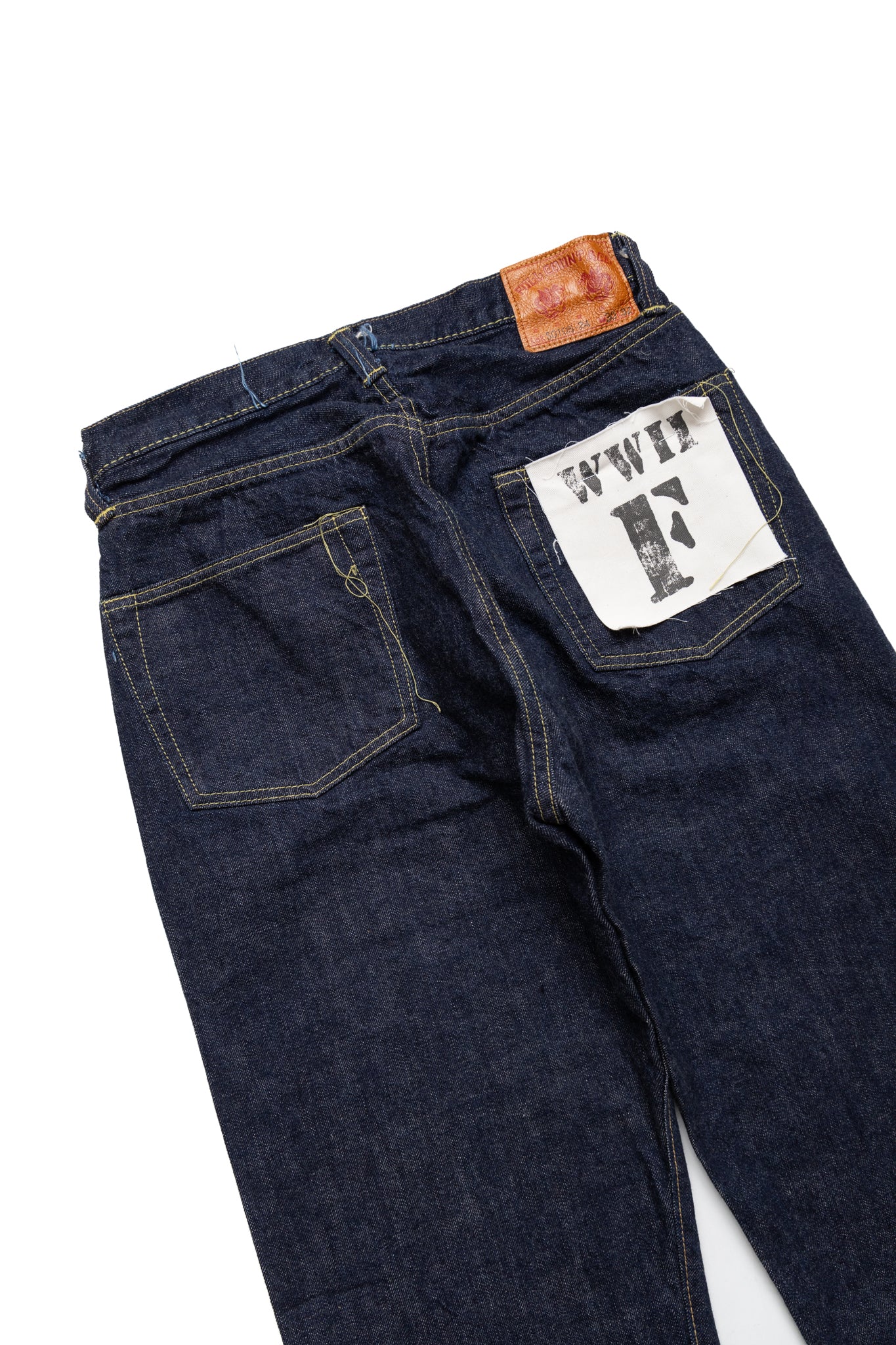 S0105W-24 WWll Model Brown Cotton Denim Pants - Image 6