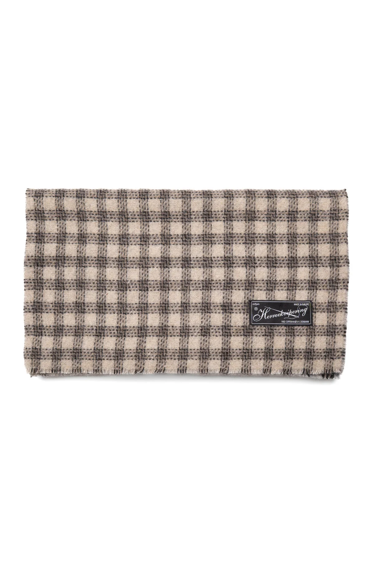Scarf - Grey Double Faced Check - Image 2