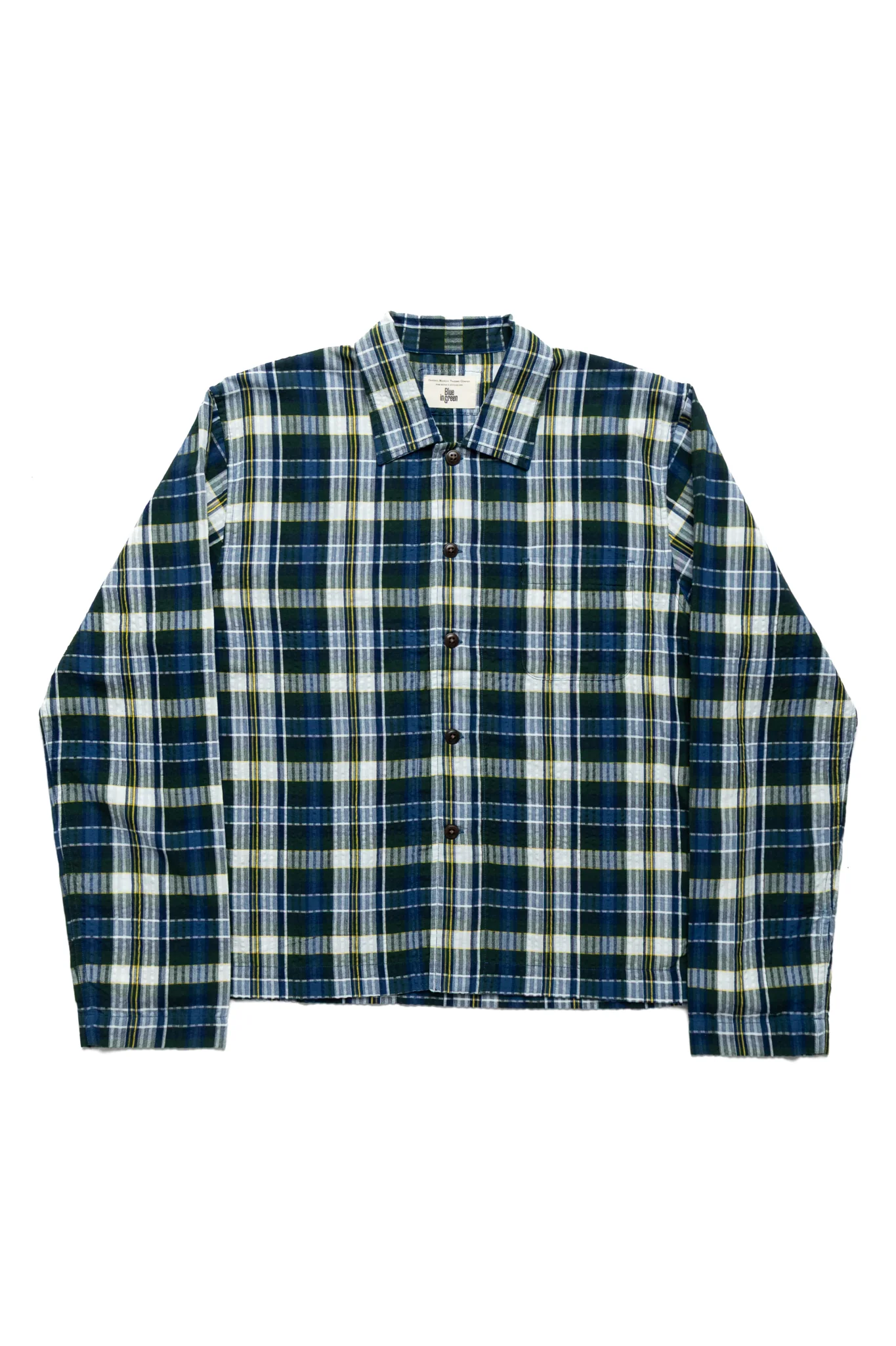 Shirt Jacket (Blue in Green Fit) - Navy Multi Check
