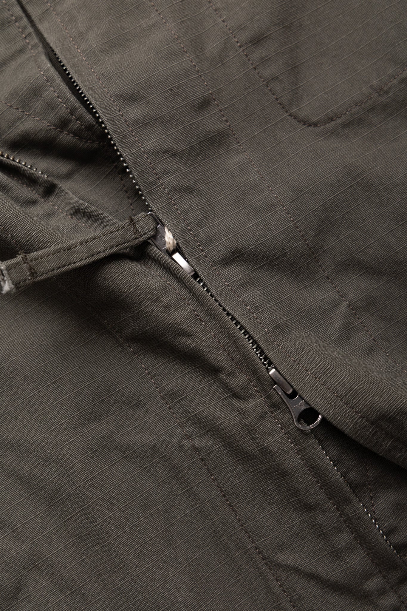 Short Jacket Heavyweight Cotton Ripstop - Olive - Image 10