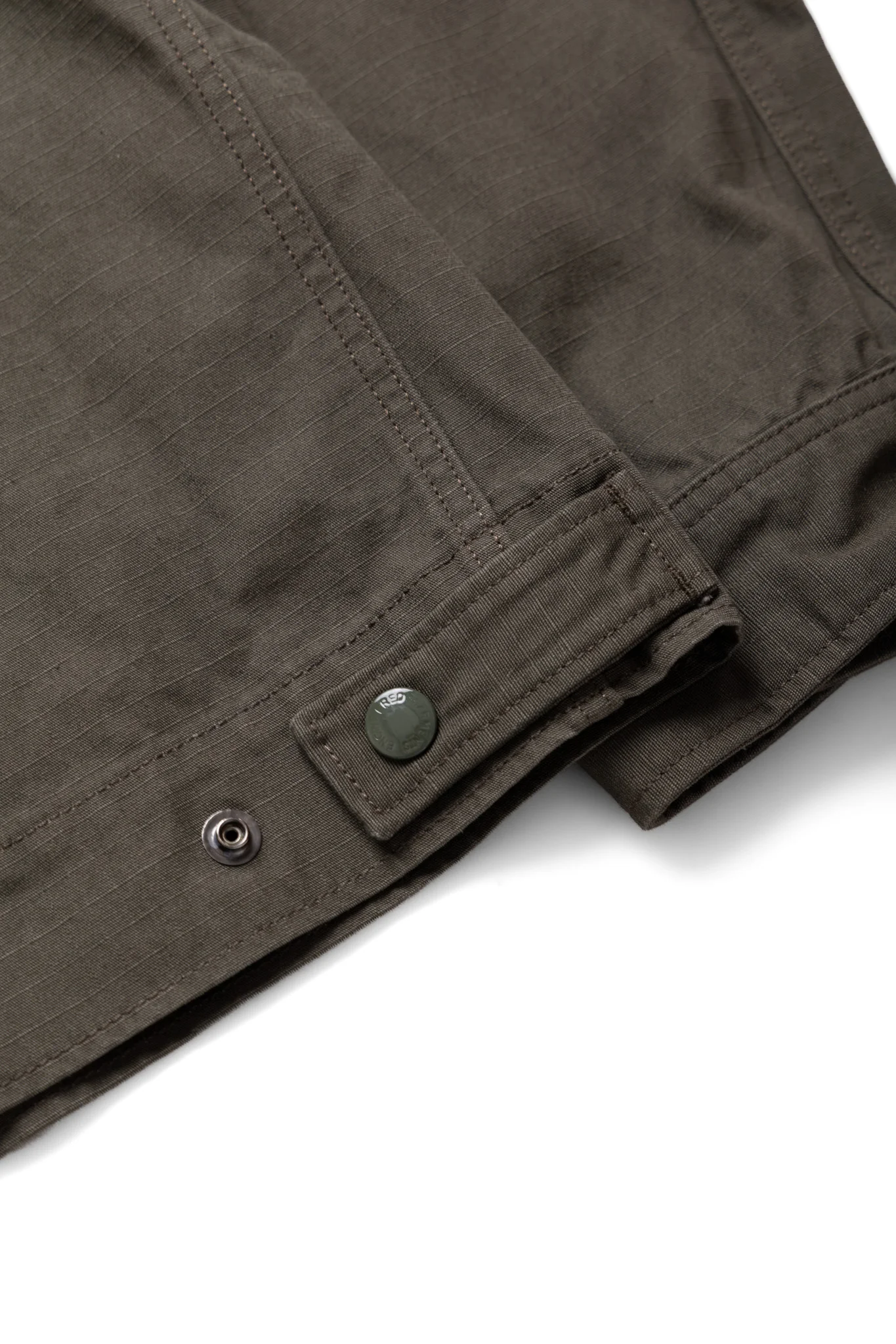 Short Jacket Heavyweight Cotton Ripstop - Olive - Image 11