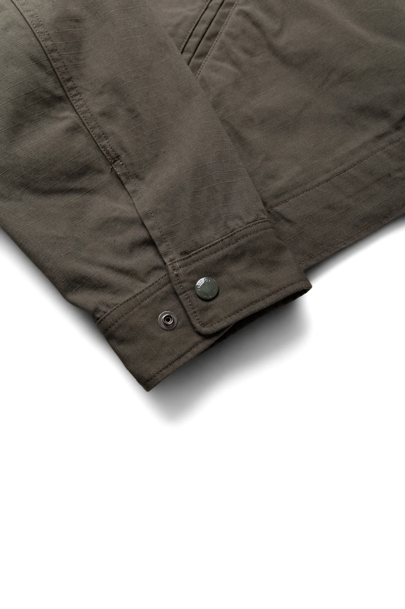 Short Jacket Heavyweight Cotton Ripstop - Olive - Image 8