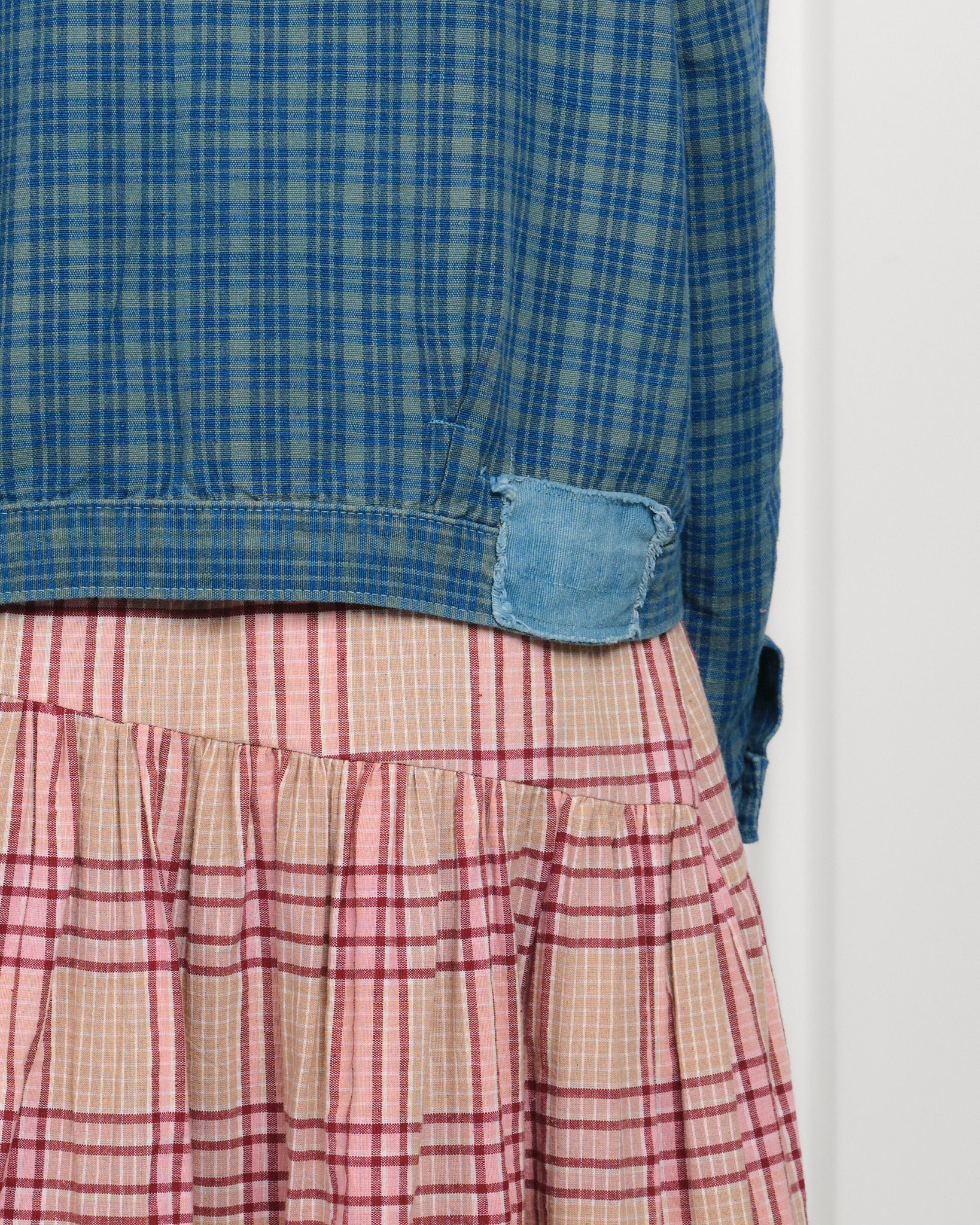 Sundae Jacket - Indigo Mud Check (Blue in Green Exclusive) - Image 26